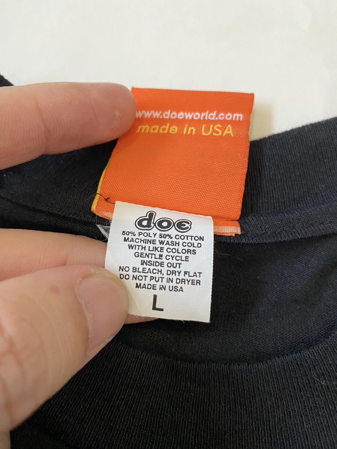 Japanese Brand × Vintage Vintage doe Slogan Boxy Tee (Roxy Parody) Size US L / EU 52-54 / 3 - 4 Thumbnail