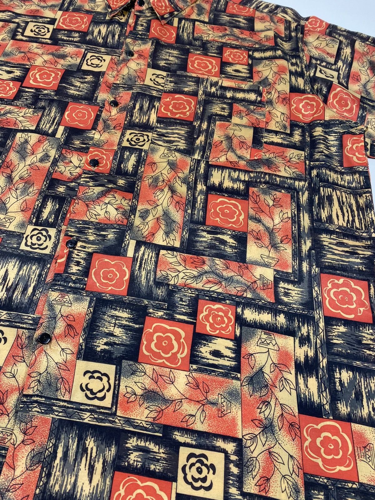 Vintage 🔥LASTDROP🔥 Vintage Apple Silk Abstract Party Festival Shirt Size US XXL / EU 58 / 5 - 3 Thumbnail