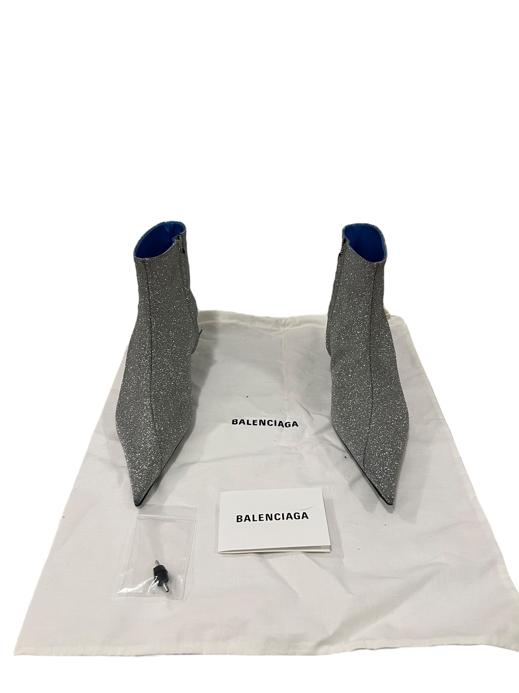 Balenciaga Balenciaga Knife Glitter boot heel Size US 7 / IT 37 - 8 Thumbnail