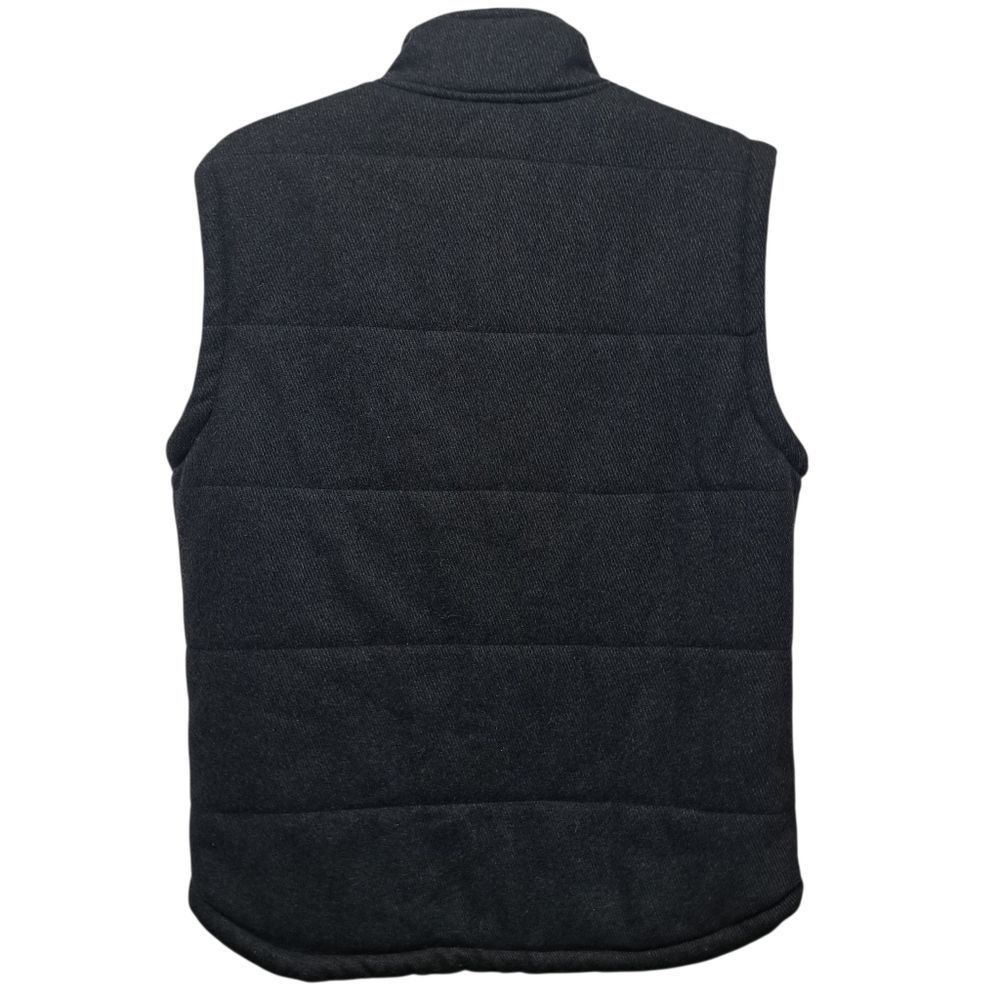 Kane & Unke Kane & Unke Quilted Puffer Mens Preppy Wool Vest Snap Button Large Dark Navy Size US L / EU 52-54 / 3 - 4 Thumbnail