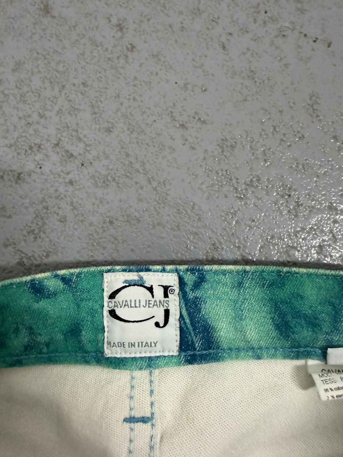 Just Cavalli Vintage Cavalli Jeans Floral Overprinted Breeches Size 29" - 7 Thumbnail