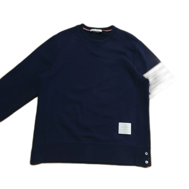 Thom Browne thom browne four stripe crew neck sweatshirt Size US L / EU 52-54 / 3 - 1 Thumbnail
