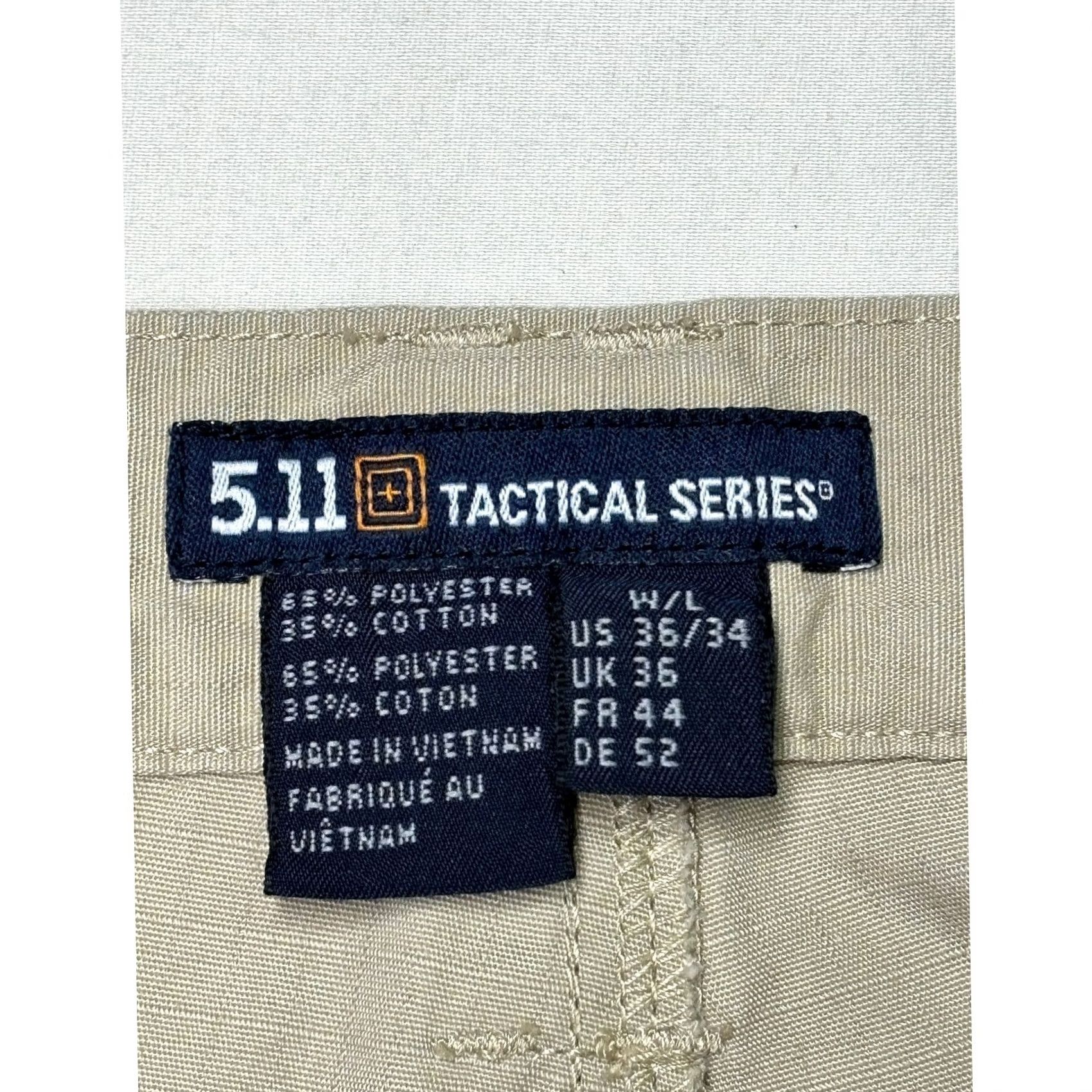 Vintage 5.11® Men's Regular Fit Taclite Pro Ripstop Cargo Pants 36x34 Tan Utility 74273 Size US 36 / EU 52 - 4 Thumbnail