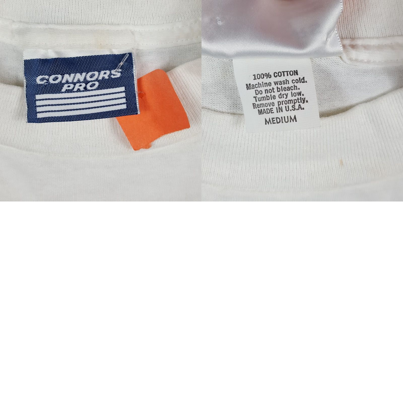 Vintage VINTAGE 90s Connors Pro Tennis T-Shirt Adult Small White Athletic Preppy Sports Mens Size US S / EU 44-46 / 1 - 8 Thumbnail