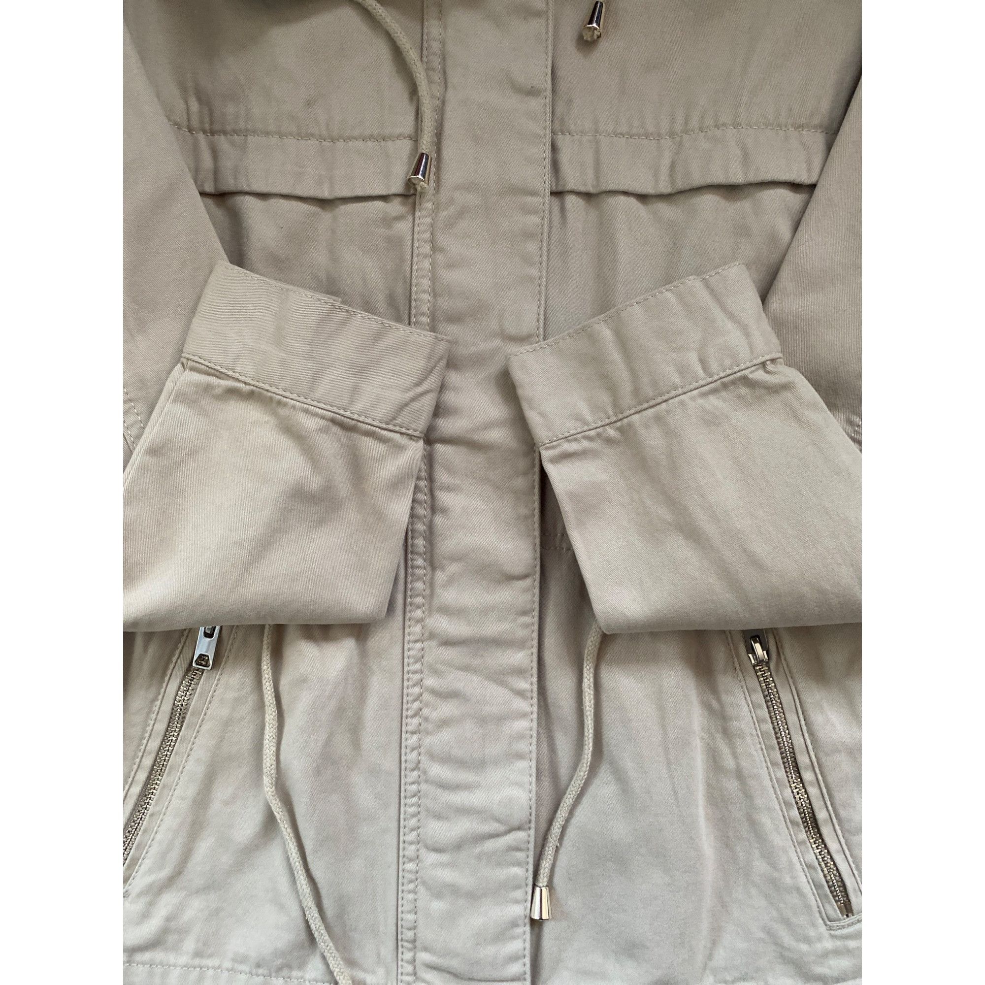 H&M H&M DIVIDED WOMEN'S KHAKI HOODED UTILITY ANORAK JACKET SZ 4 Size S / US 4 / IT 40 - 8 Thumbnail