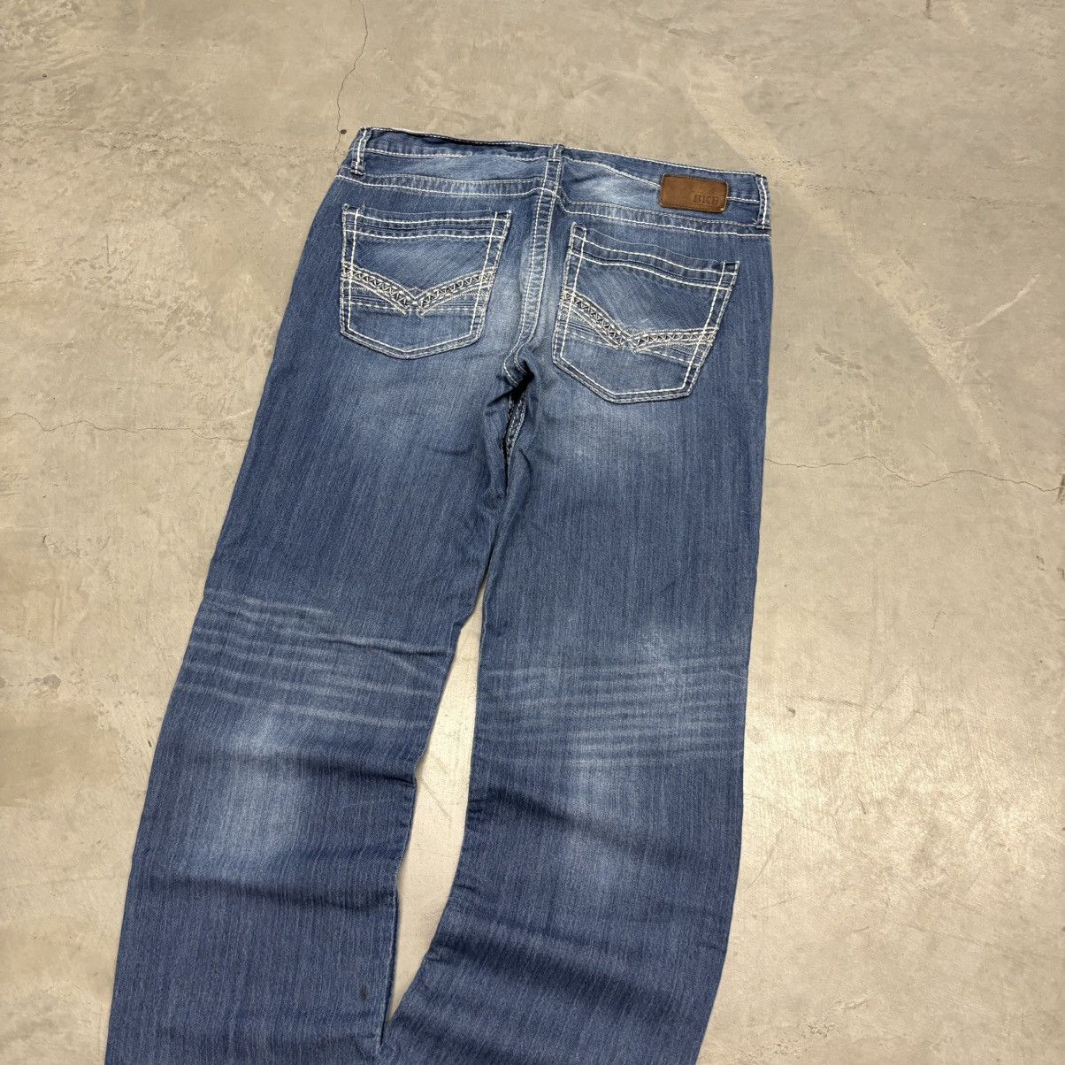 BKE Vintage Y2K Faded Bootcut Denim Jeans 36x31 Size US 36 / EU 52 - 3 Thumbnail