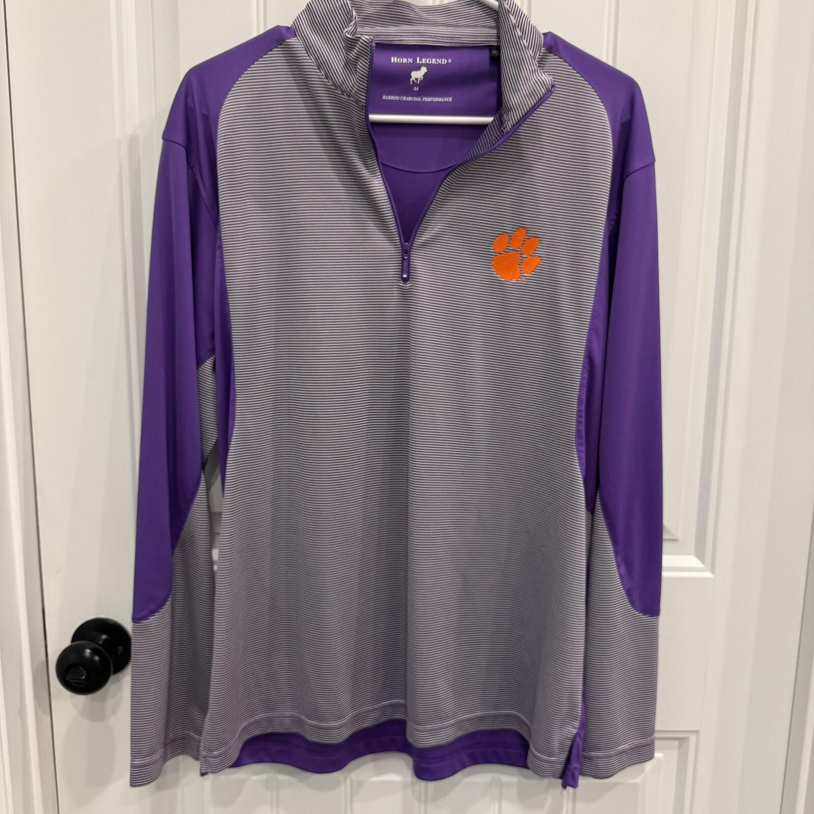Other Horn Legend Men's Medium Clemson Quarter Zip Pullover Size US M / EU 48-50 / 2 - 2 Thumbnail