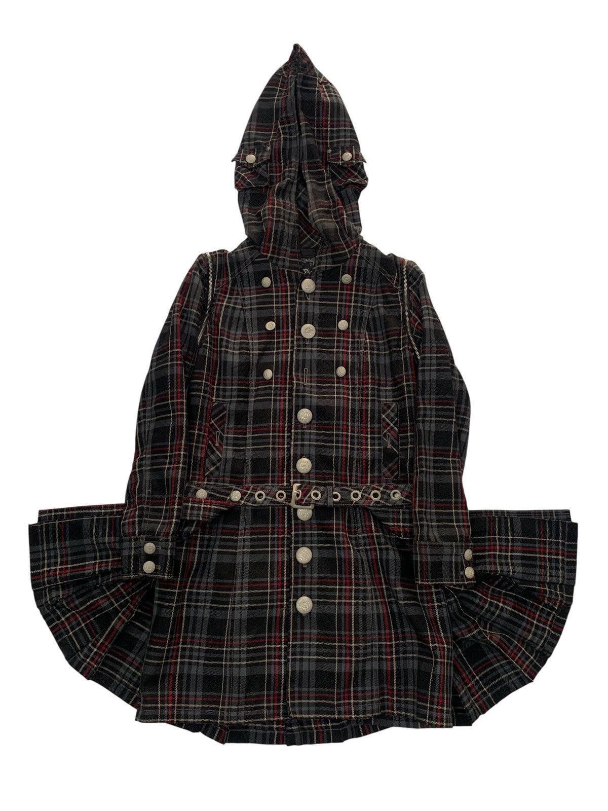 Le Grande Bleu (L.G.B.) y2k Algonquins detachable bondage punk gothic parka hoodie Size US S / EU 44-46 / 1 - 1 Thumbnail