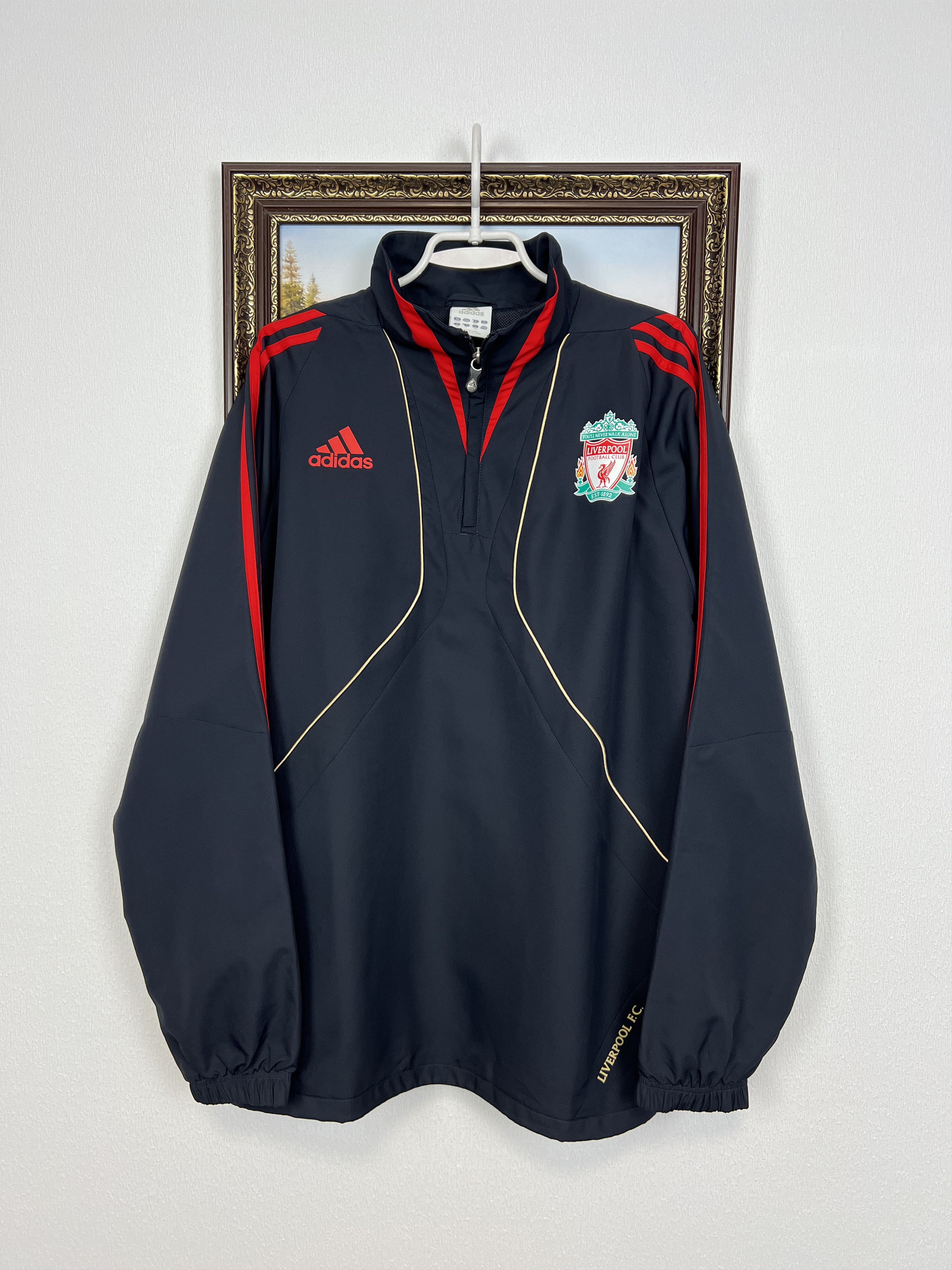 Adidas Vintage Adidas Liverpool Football Jacket Soccer Track Top Size US L / EU 52-54 / 3 - 1 Thumbnail