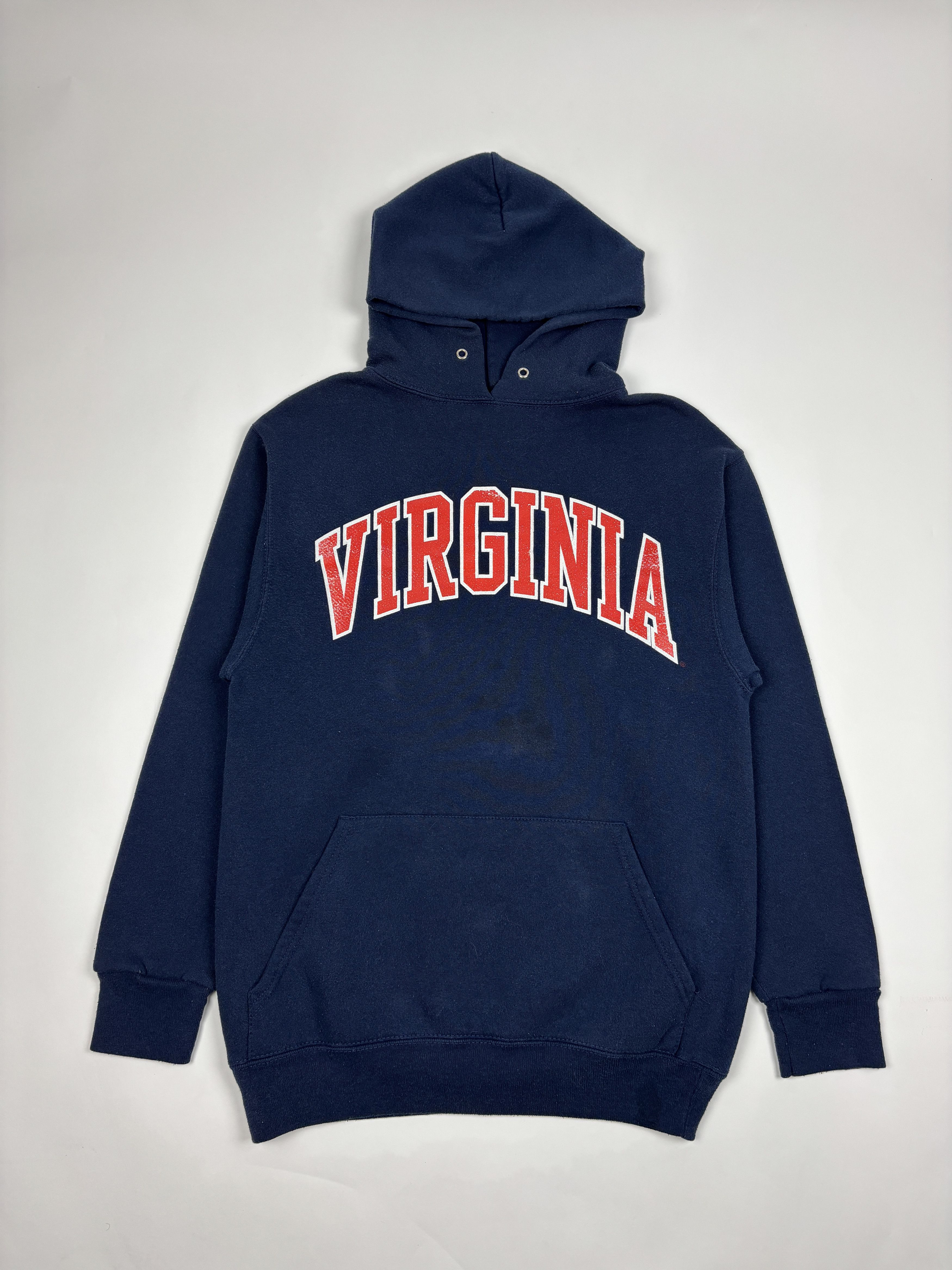 Vintage Vintage 90s Navy Virginia Hoodie Size US S / EU 44-46 / 1 - 1 Thumbnail