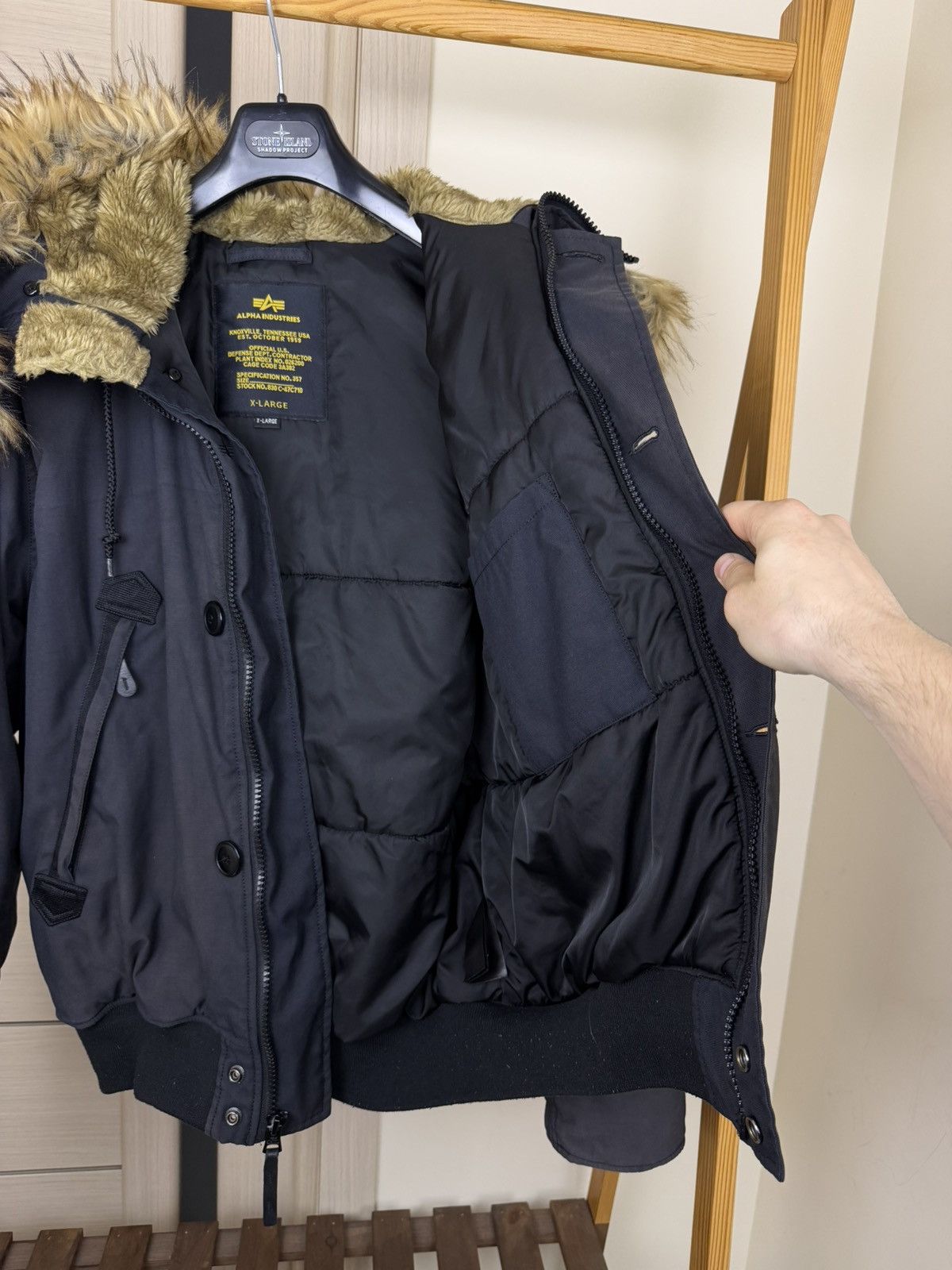 Alpha Industries Alpha Industries Bomber Jacket Polar Arctic Expeditions Y2K Size US XL / EU 56 / 4 - 16 Thumbnail