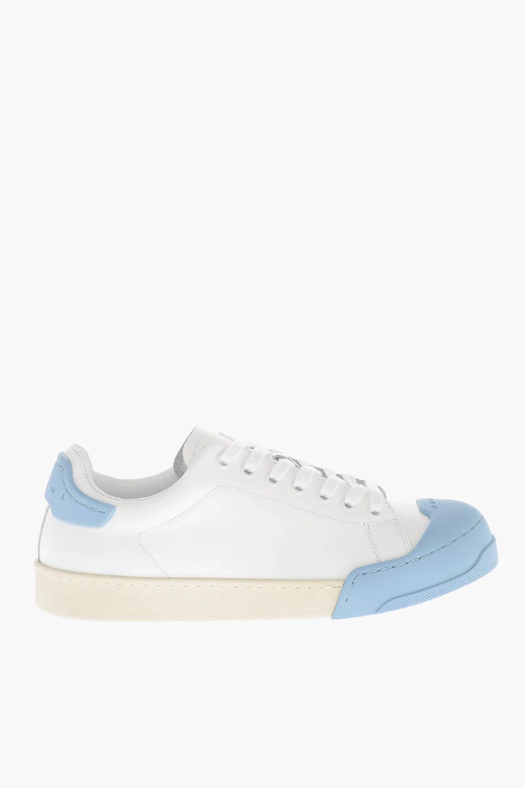 Marni og1mm0326 Leather Low-Top Sneakers in White Size US 8 / IT 38 - 1 Thumbnail