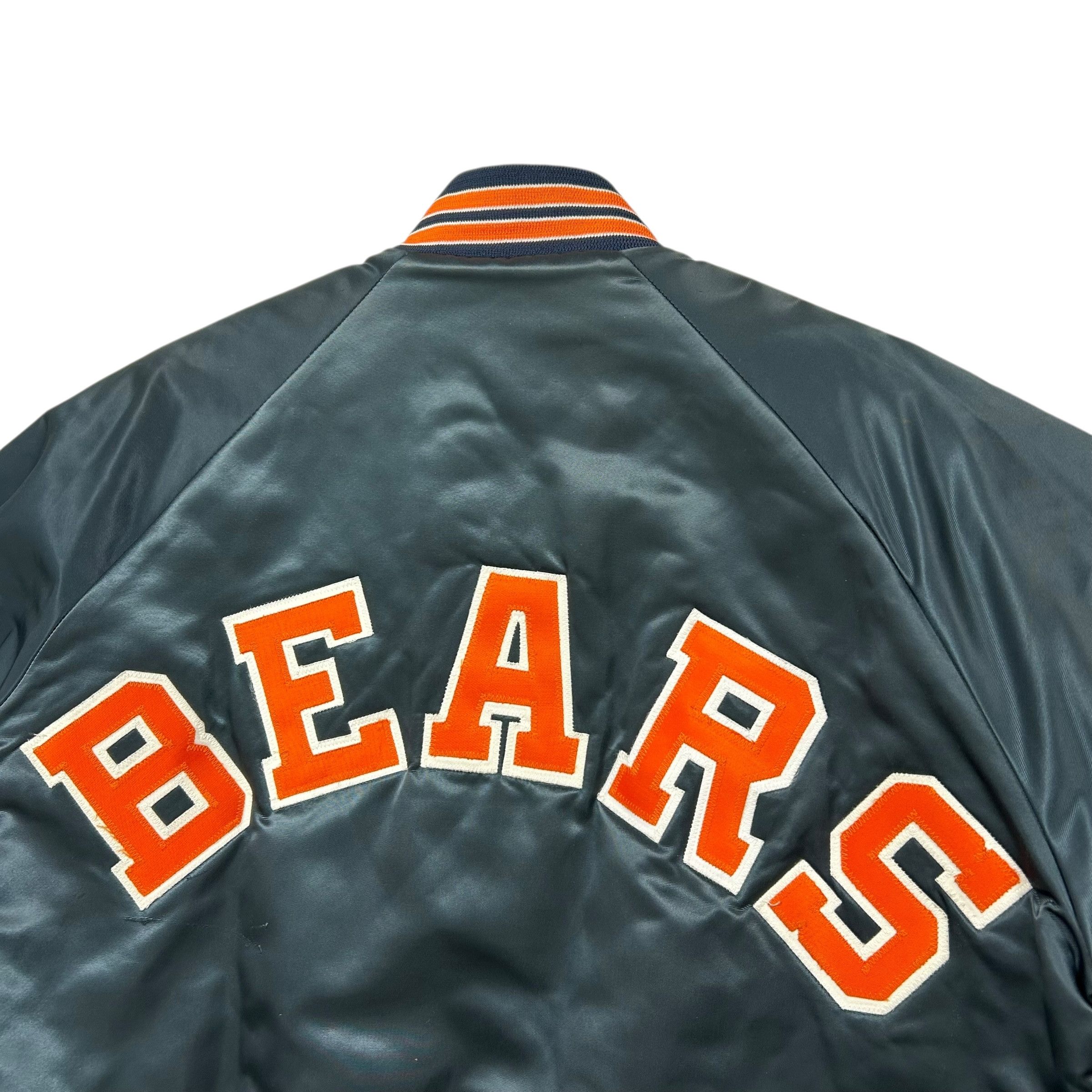 NFL VTG 90s CHICAGO BEARS CHALK LINE SATIN JACKET SPELL OUT Size US L / EU 52-54 / 3 - 3 Thumbnail