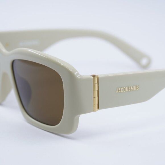 Jacquemus Jacquemus CROISIERE JAC/60 C2 Sunglasses Beige Square Frame Size ONE SIZE - 9 Thumbnail
