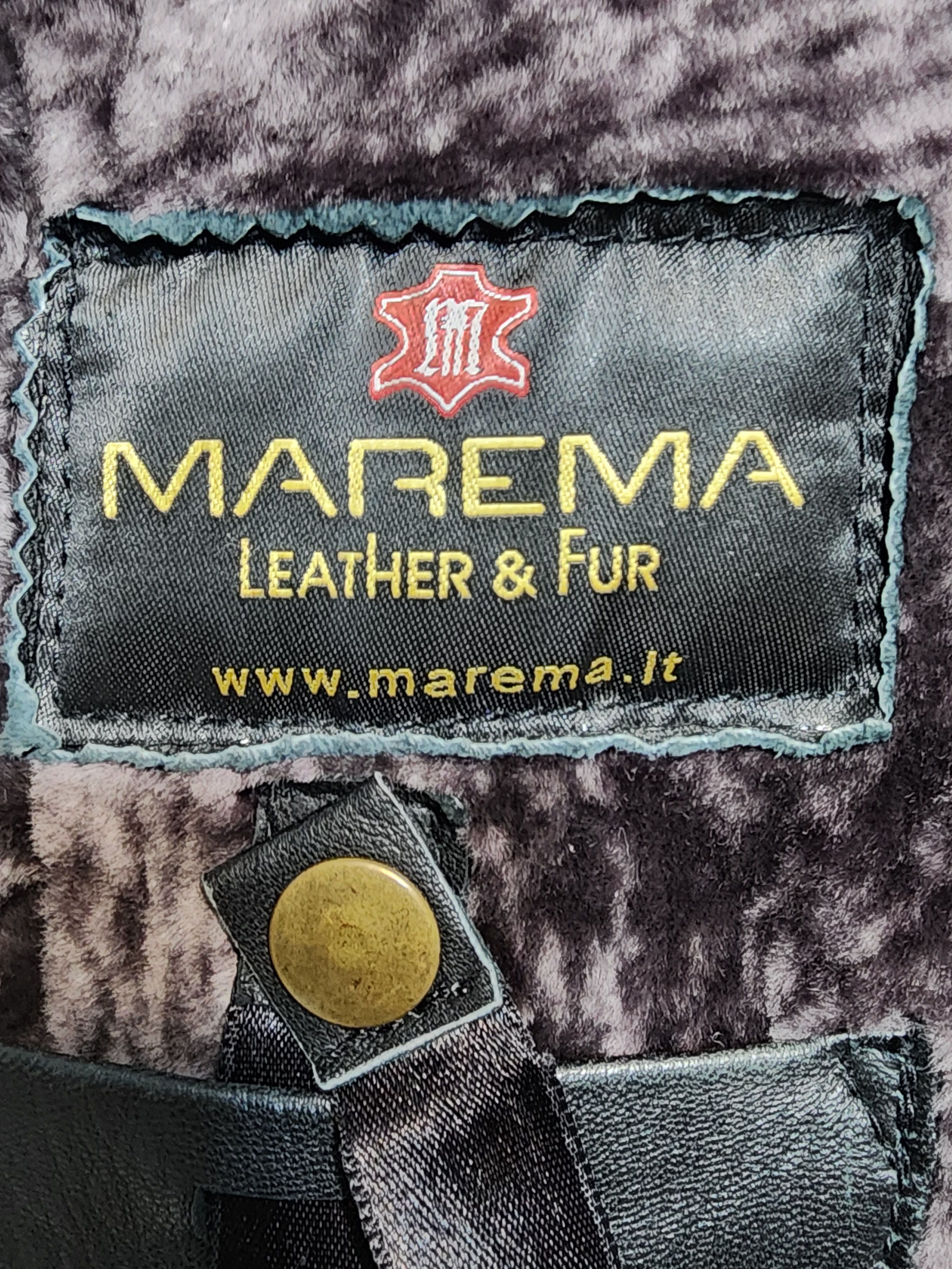 Furla Men's Black Sheepskin Coat: Warm Leather Jacket Size US L / EU 52-54 / 3 - 10 Thumbnail