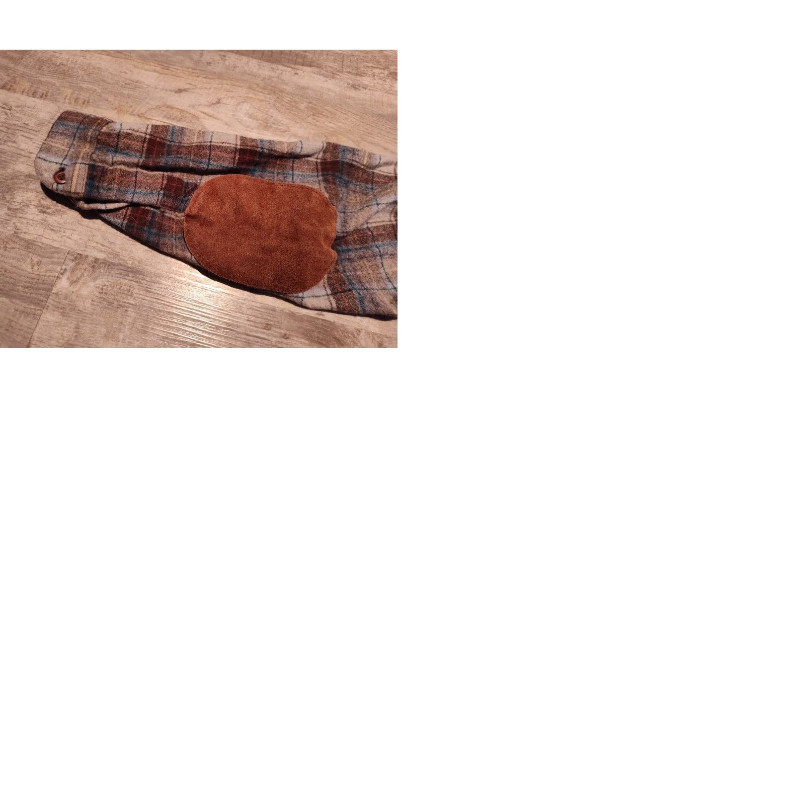 Pendleton VINTAGE Pendleton Board Shirt Button-Up Wool Leather Elbow Patches 60s USA Made Blue Plaid Small Unisex Adults Mens Womens Size US S / EU 44-46 / 1 - 10 Thumbnail