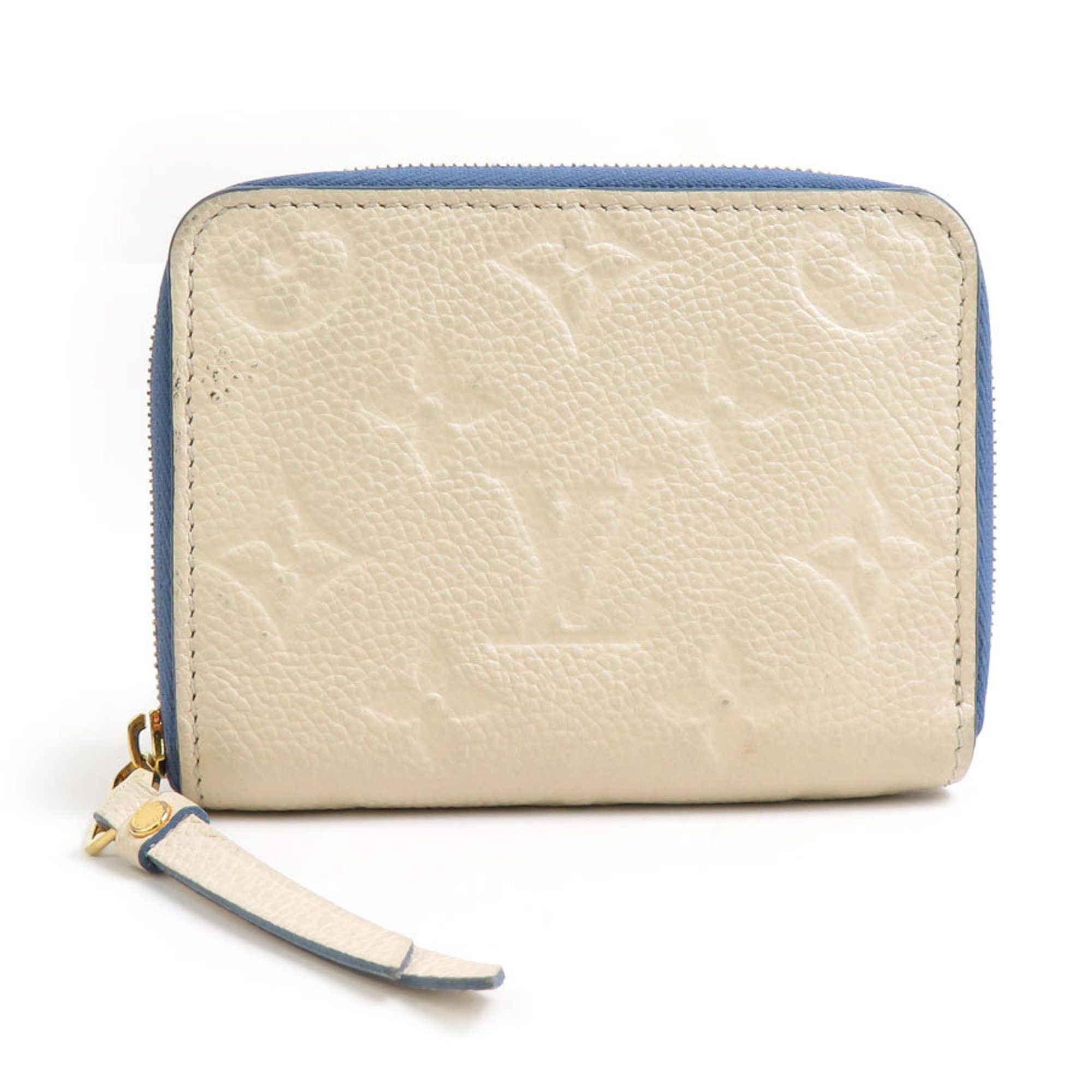 Louis Vuitton Zippy Coin Purse Wallet in Beige, Women's