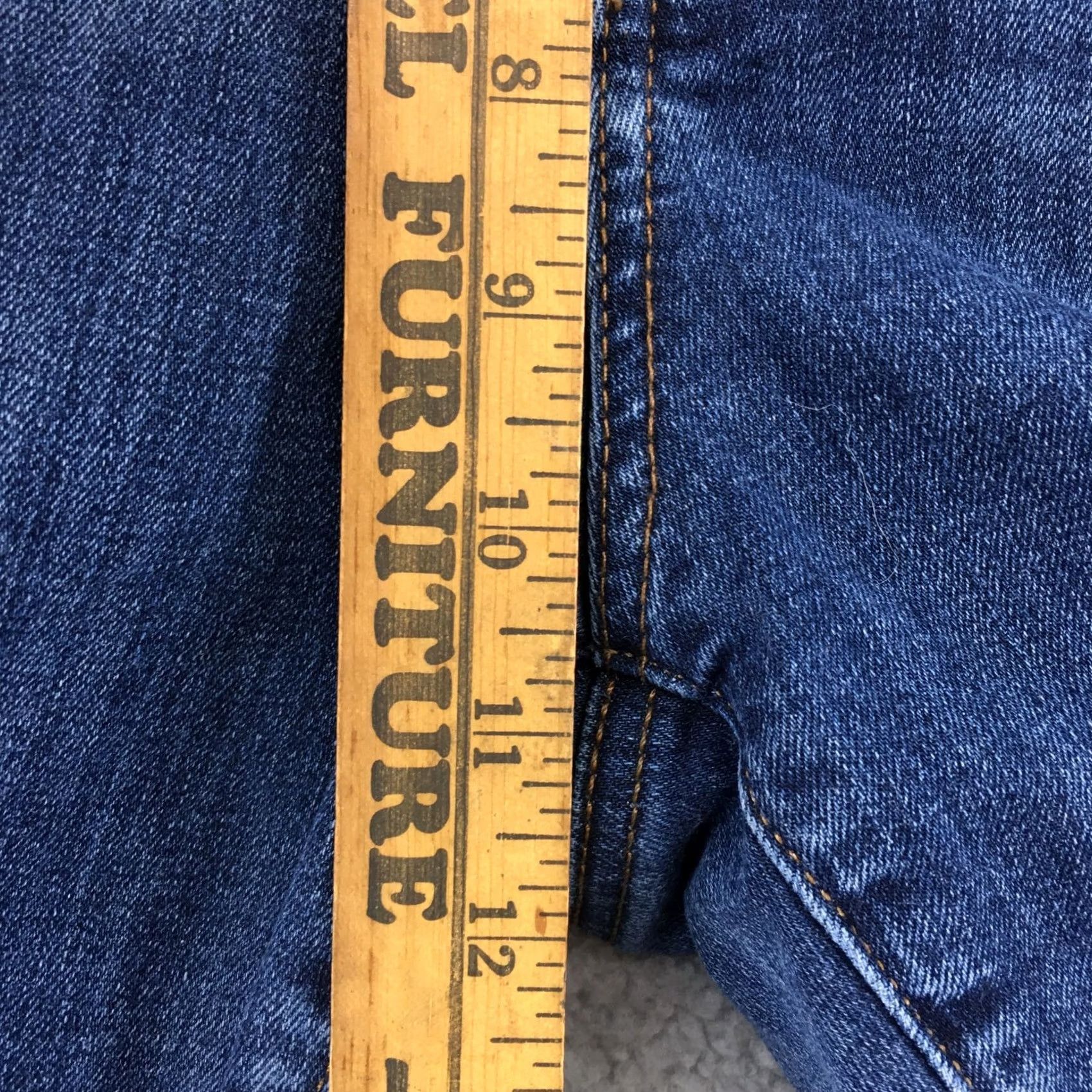 Loft LOFT Skinny Jeans Womens 35 Inch Waist Blue Medium Wash Denim High Rise Zip Fly Jeans Womens Skinny Fit Size 24" / US 00 / IT 34 - 7 Thumbnail