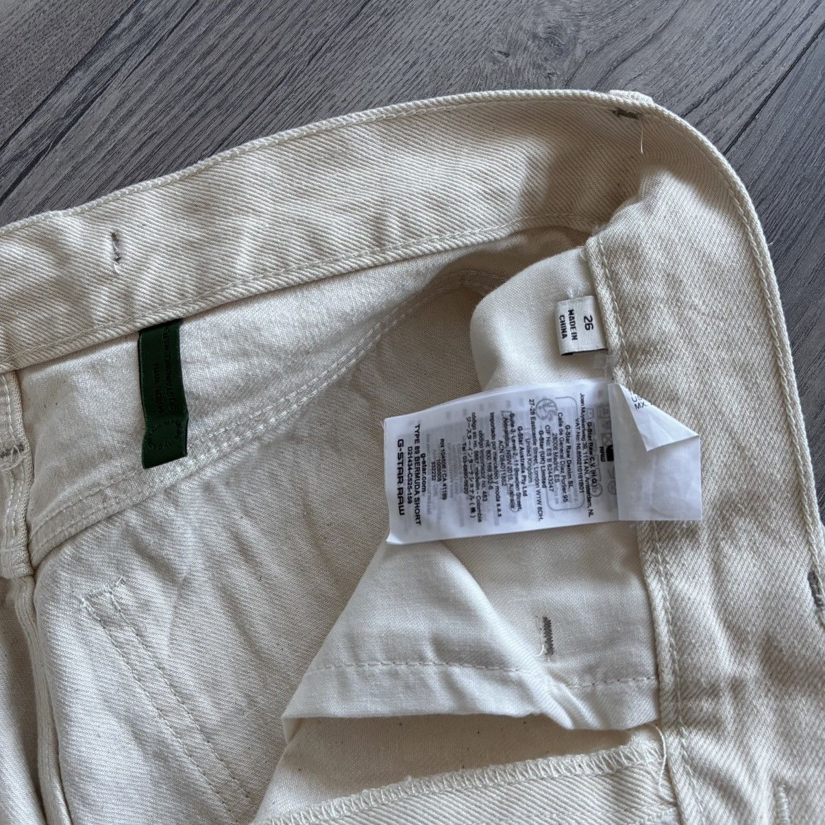 G-Star G-Star Raw Type 89 Off-White Bermuda Shorts Size 27" / US 4 / IT 40 - 6 Thumbnail
