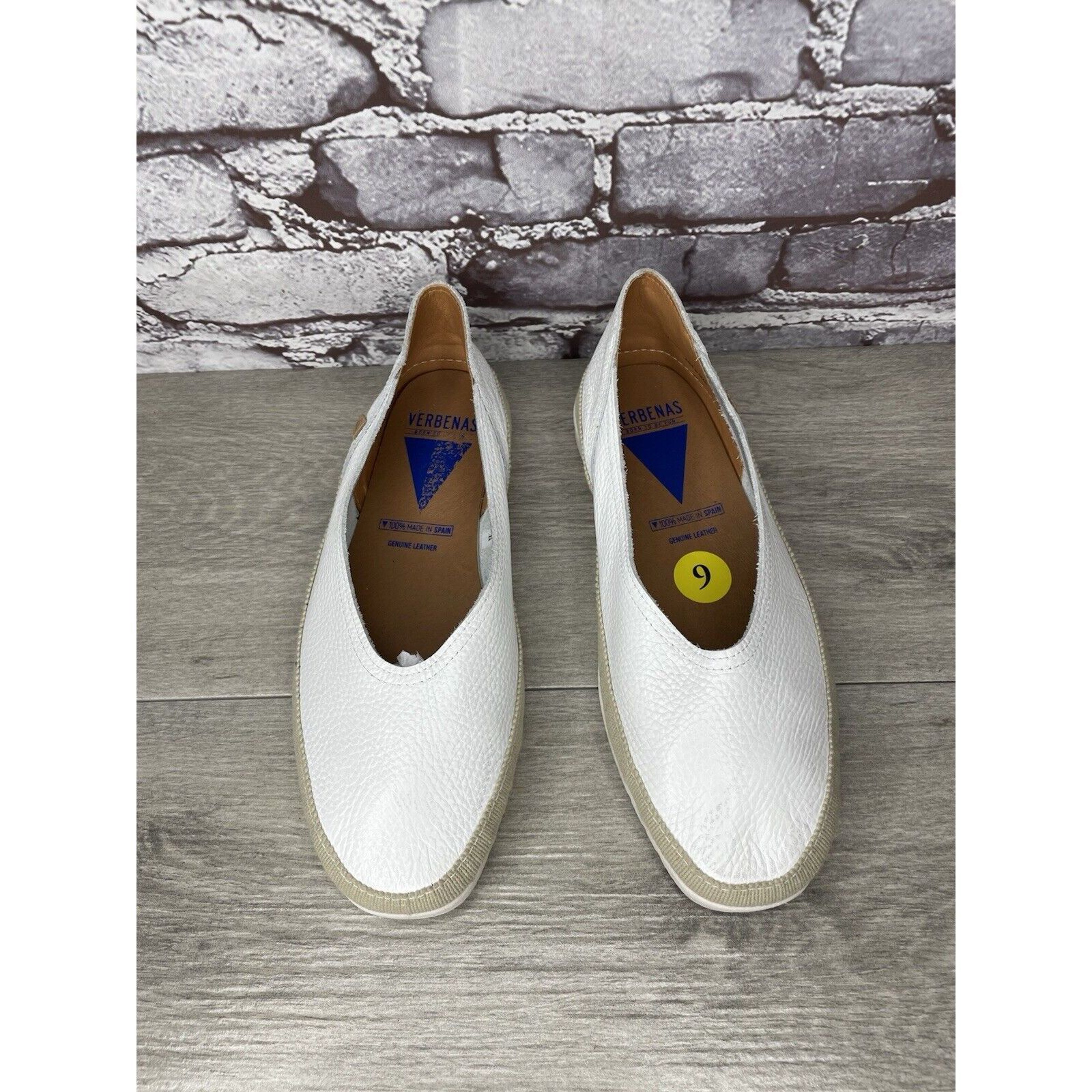 Other Verbenas White Leather Loafers Slip On Sneaker Casual Beach Size US 10 / IT 40 - 4 Thumbnail