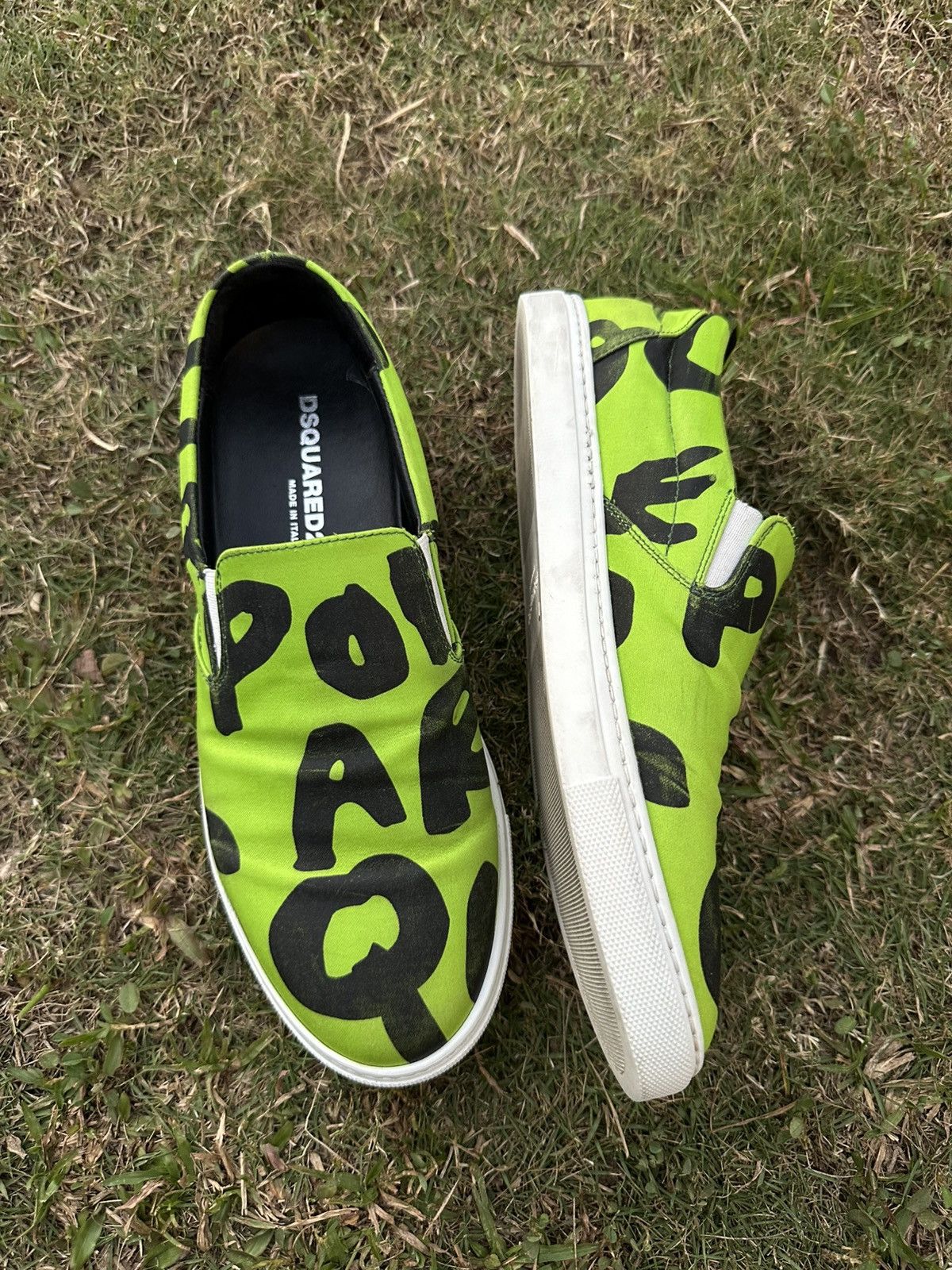Dsquared2 Dsquared2 Made in Italy Green Neon Slip-on Size US 8 / EU 41 - 7 Thumbnail