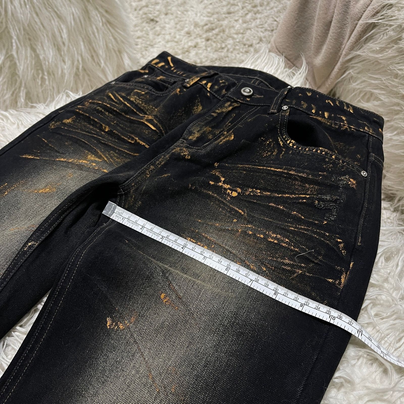 Hysteric Glamour Vintage Japanese Brand Faded Low-rise Bootcut Denim Jeans Size 30" / US 8 / IT 44 - 20 Thumbnail