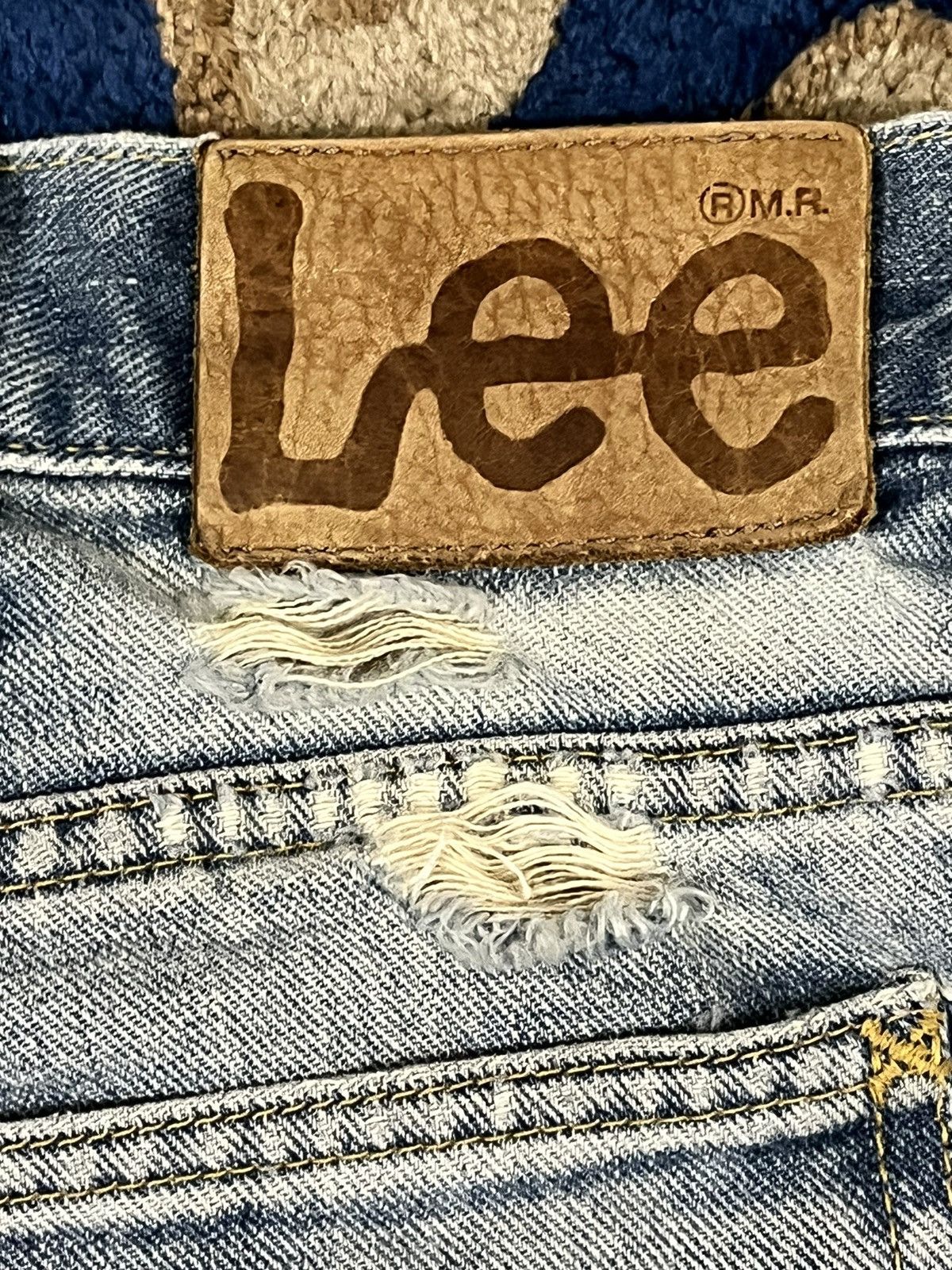 Lee Vintage Lee Riders Sanforized Distressed Denim Size US 33 - 16 Thumbnail