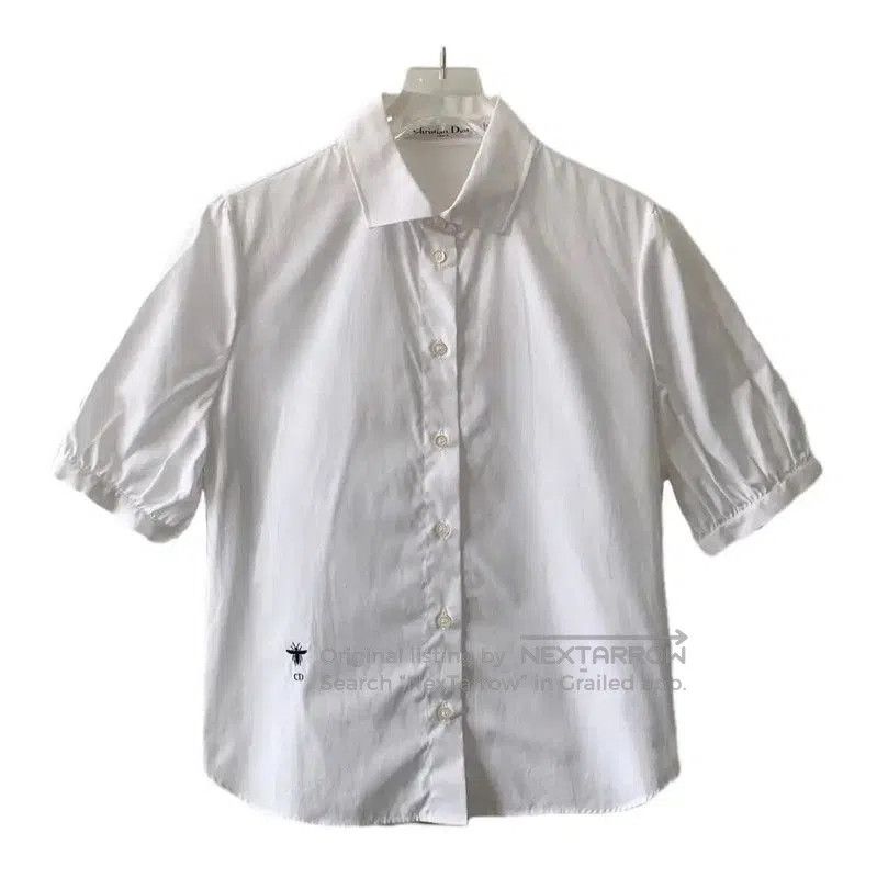 Dior Dior White Cotton Women's Shirt . Size XS / US 0-2 / IT 36-38 - 1 Thumbnail