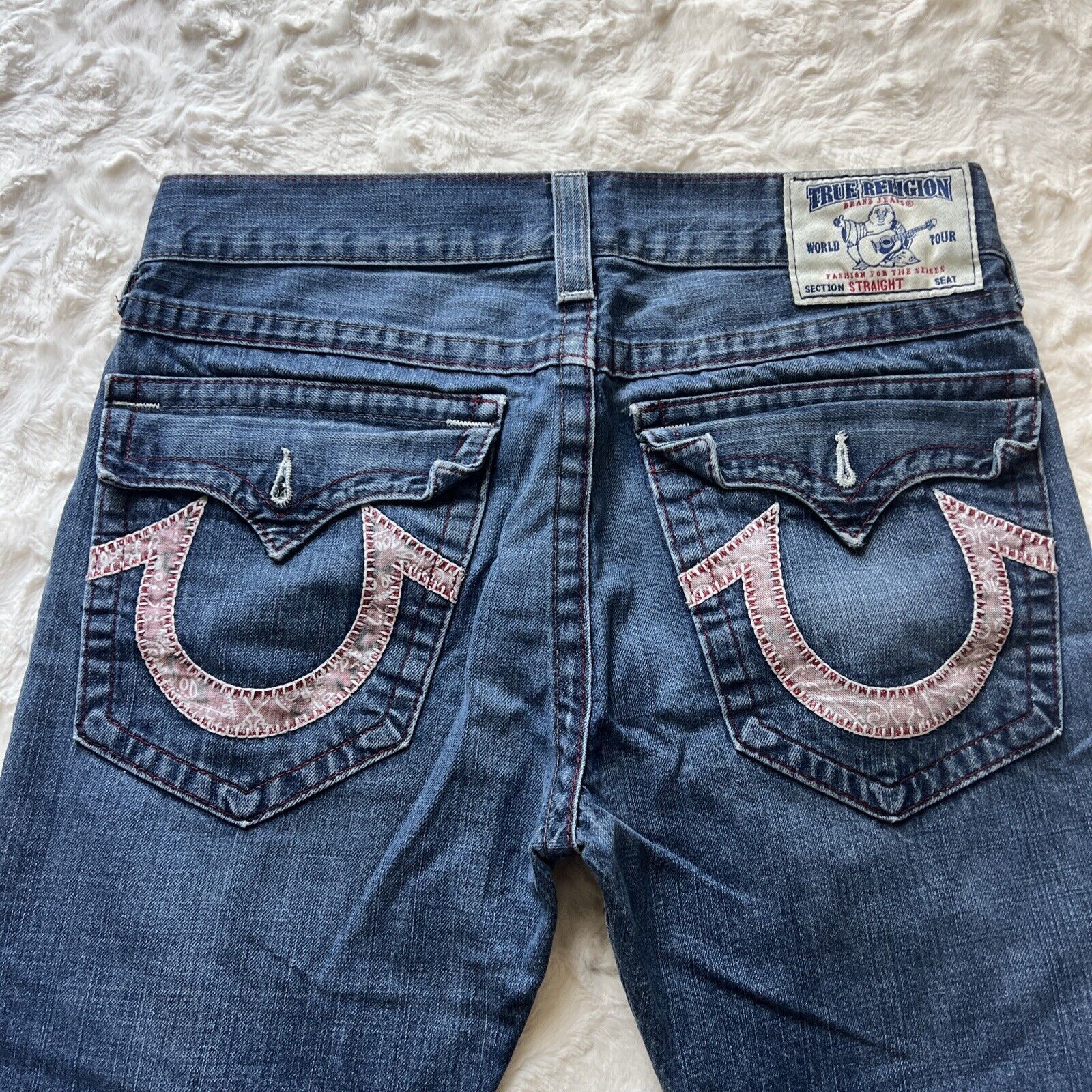 True Religion True Religion Jeans Men 33x27 Straight Leg Blue Denim Size US 33 - 6 Thumbnail