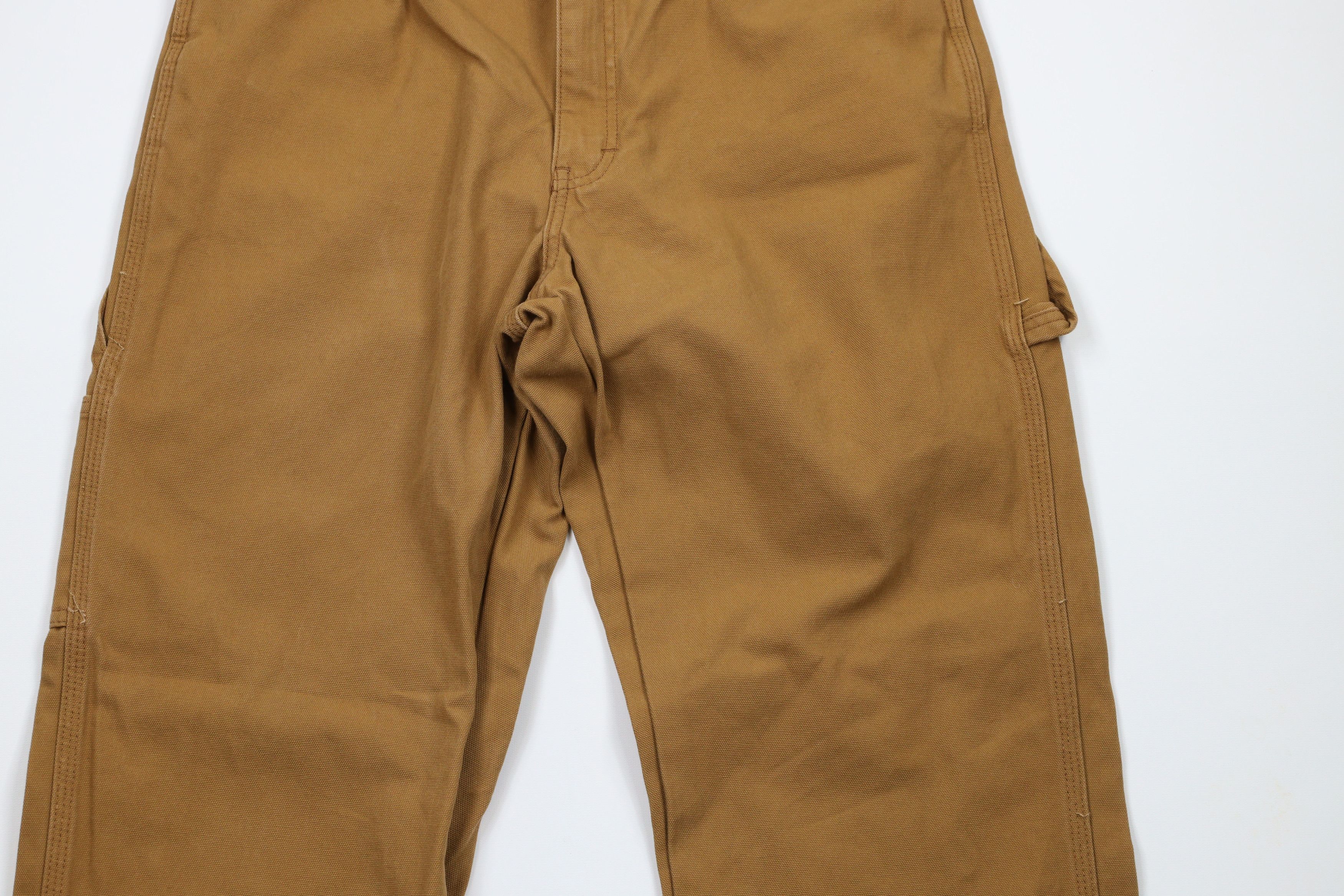 Dickies × Vintage Vintage Dickies Out Wide Leg Canvas Dungaree Pants Brown Size US 34 / EU 50 - 3 Thumbnail