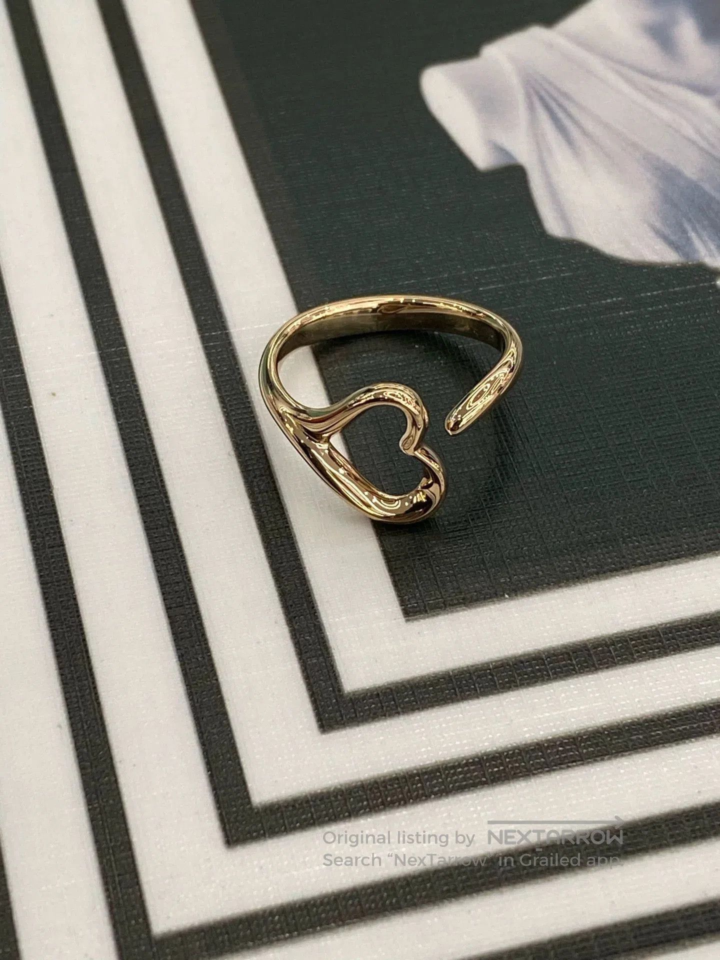 Tiffany & Co. Tiffany Heart Open Ring 18k Rose Gold. Size ONE SIZE - 8 Thumbnail