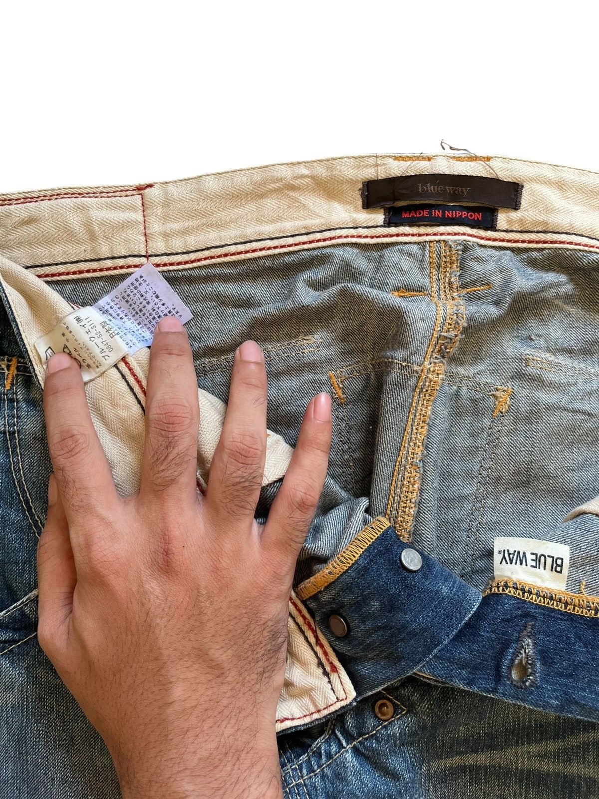 Japanese Brand Vintage Japanese Brand Acid Wash Carpenter Baggy Jeans Size US 34 / EU 50 - 11 Thumbnail