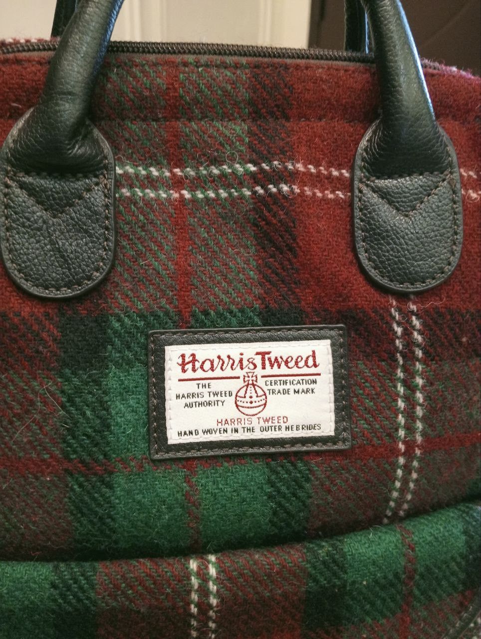Harris Tweed HARRIS TWEED BRITISH GREEN WOOL LEATHER BACKPACK Size ONE SIZE - 3 Thumbnail