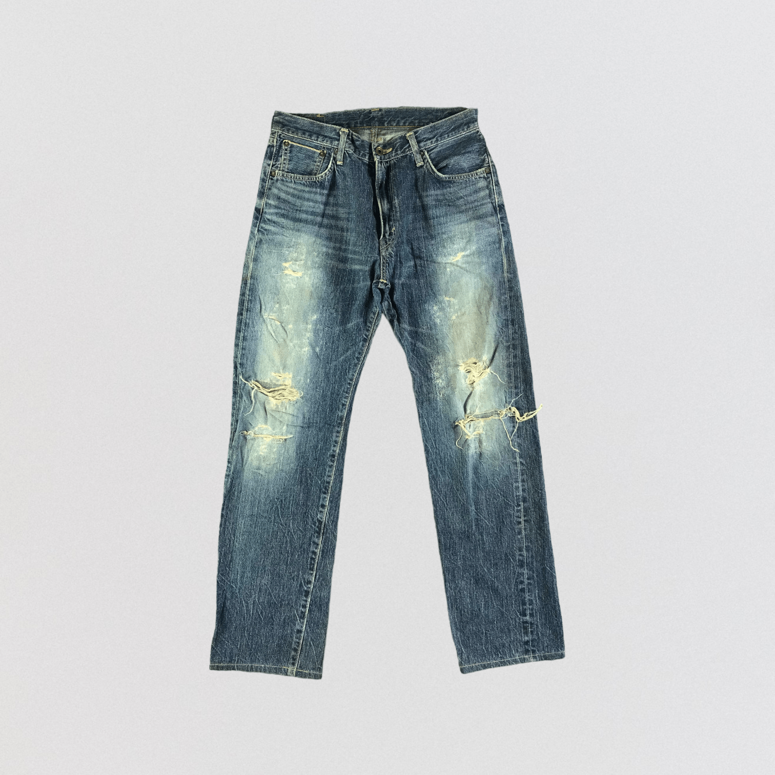 Edwin Vintage Blue Wash Edwin 505 Selvedge Jeans-JM3567 Size US 32 / EU 48 - 1 Thumbnail