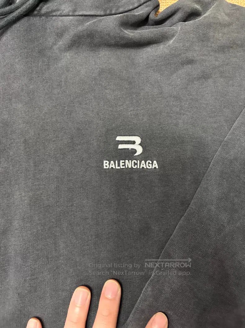 Balenciaga Balenciaga Washed Distressed Hoodie Size US L / EU 52-54 / 3 - 3 Thumbnail