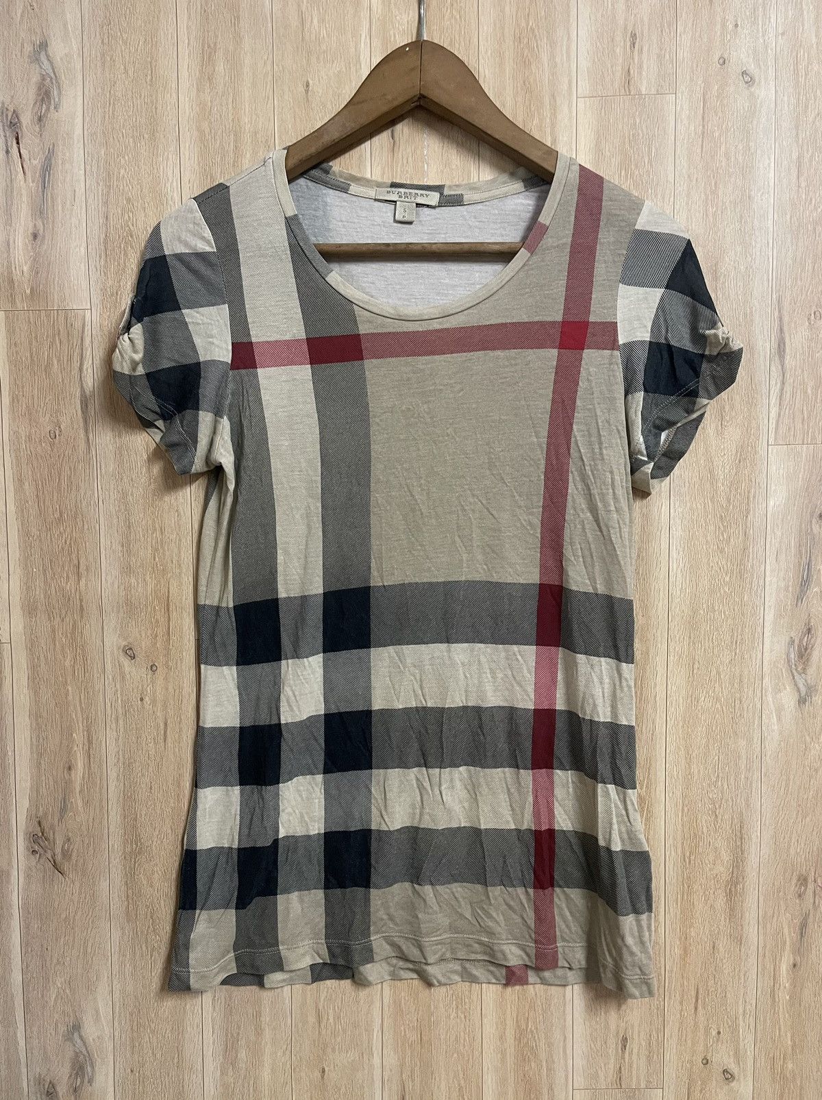 Burberry Burberry Brit Woman Shirt S Nova Check Luxury Summer Tee Size S / US 4 / IT 40 - 1 Thumbnail