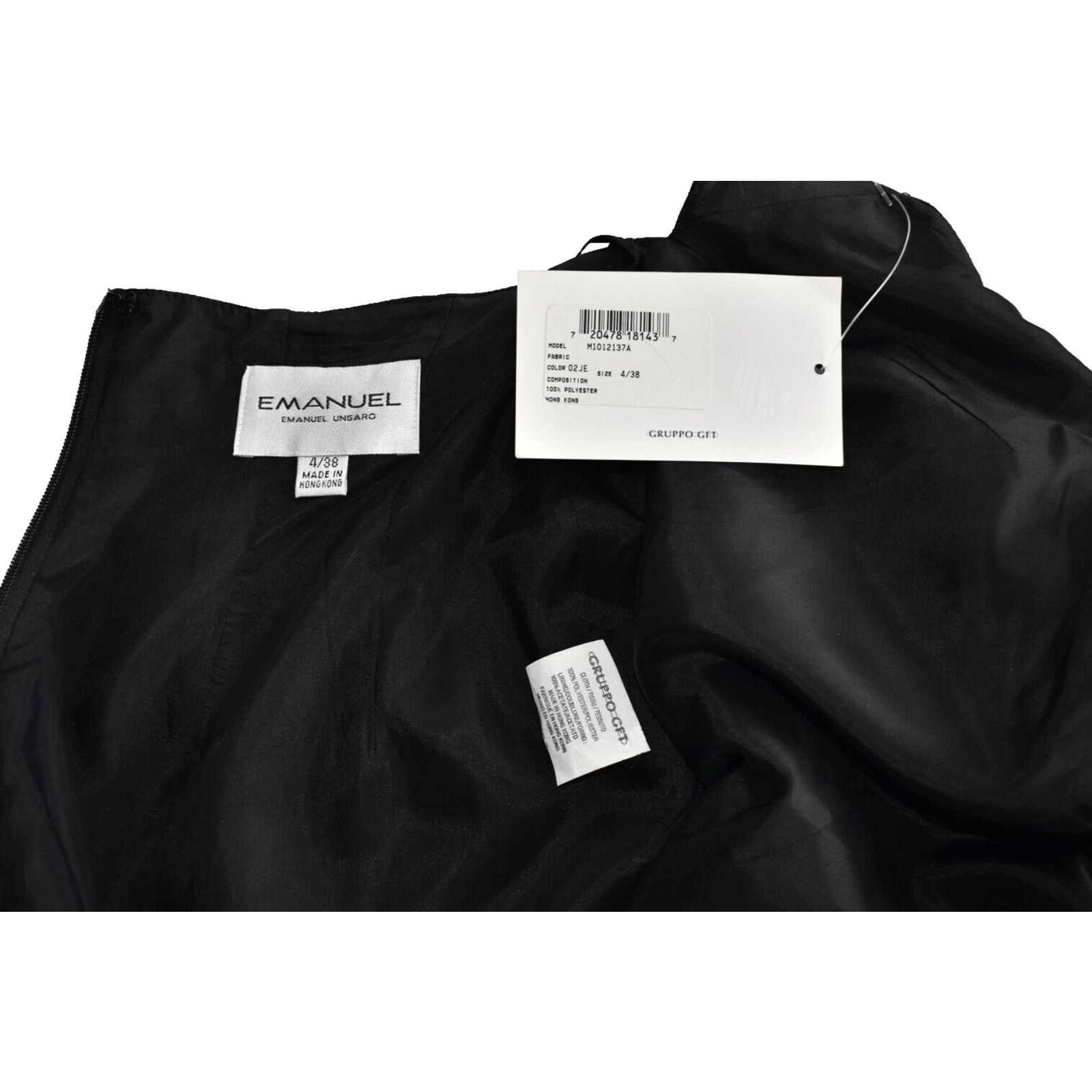 Emanuel Ungaro NWT EMANUEL UNGARO Black Straight Leg Racer Back Jumpsuit 4 Size 27" / US 4 / IT 40 - 3 Thumbnail