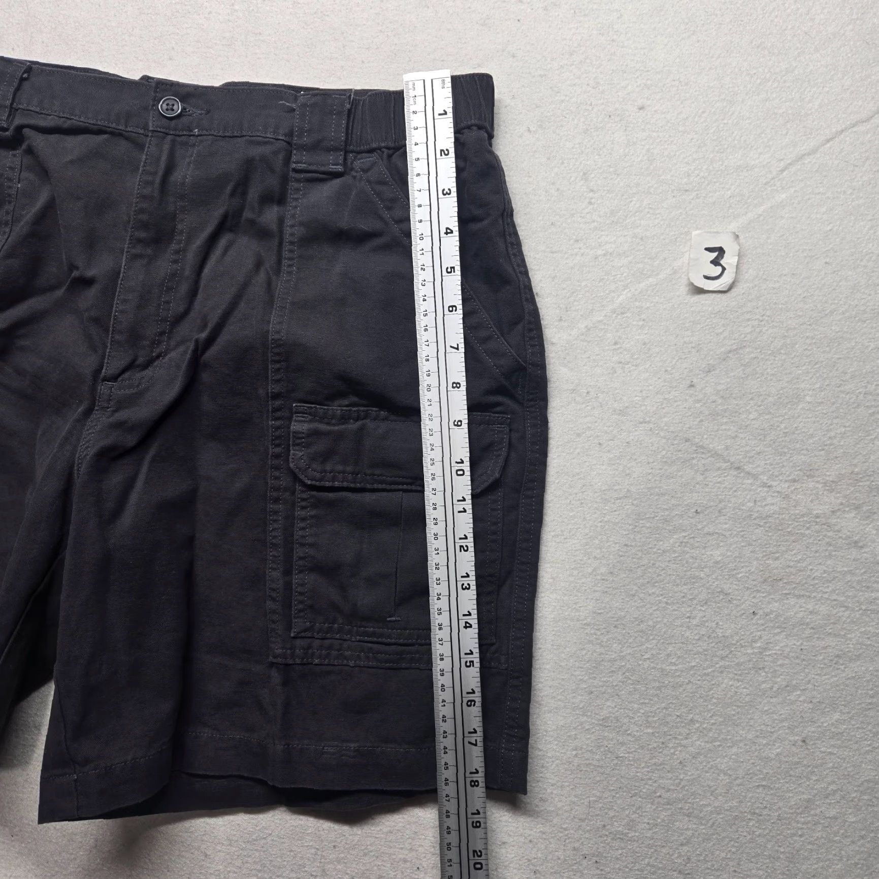 Savane SAVANE Black Cargo Shorts Cotton Adult Women 38 Pants Cargo Pocket 7.5 Inseam Twill Regular Elastic Pockets Outdoor Hiking Women Size 26" / US 2 / IT 38 - 5 Thumbnail