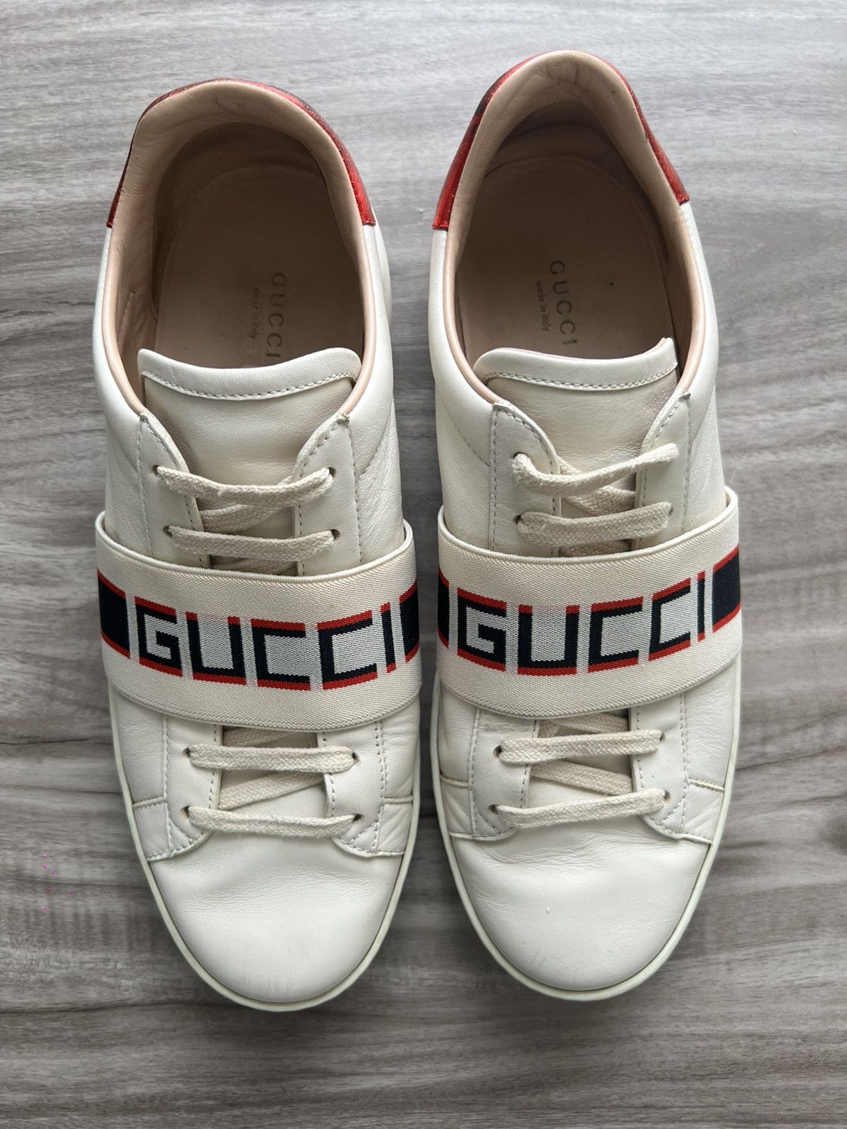 Gucci Gucci Ace Stripe Ivory Size 10 Women’s/ 8.5 Mens Size US 10 / IT 40 - 6 Thumbnail