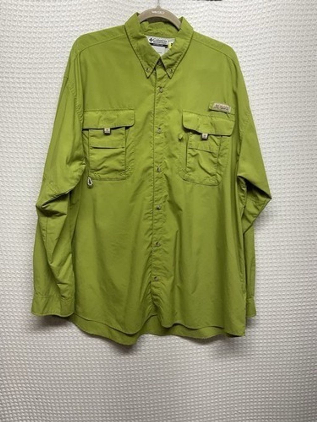 Columbia Columbia Green Omni-Shade PFG Vented Fishing Shirt Men XL Size US XL / EU 56 / 4 - 12 Thumbnail