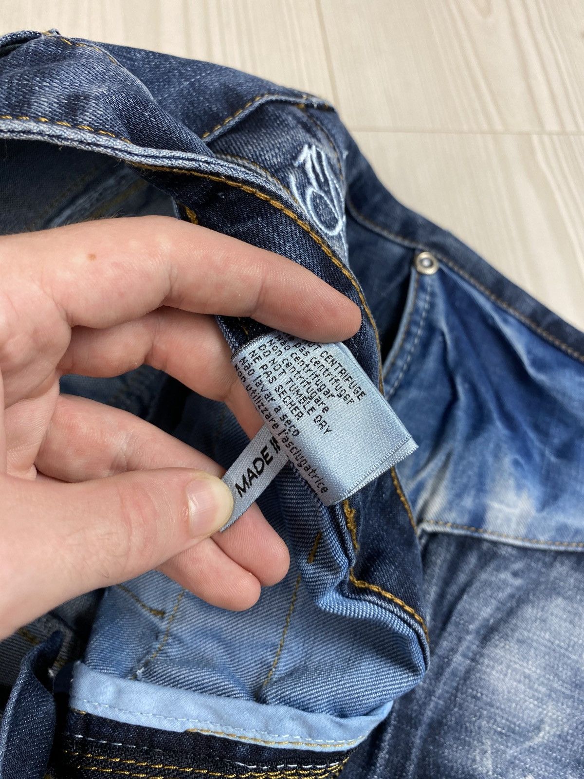 Japanese Brand Avantgarde Kosmo Lupo Denim Jeans Multipockets Rare Big Logo Size US 36 / EU 52 - 14 Thumbnail