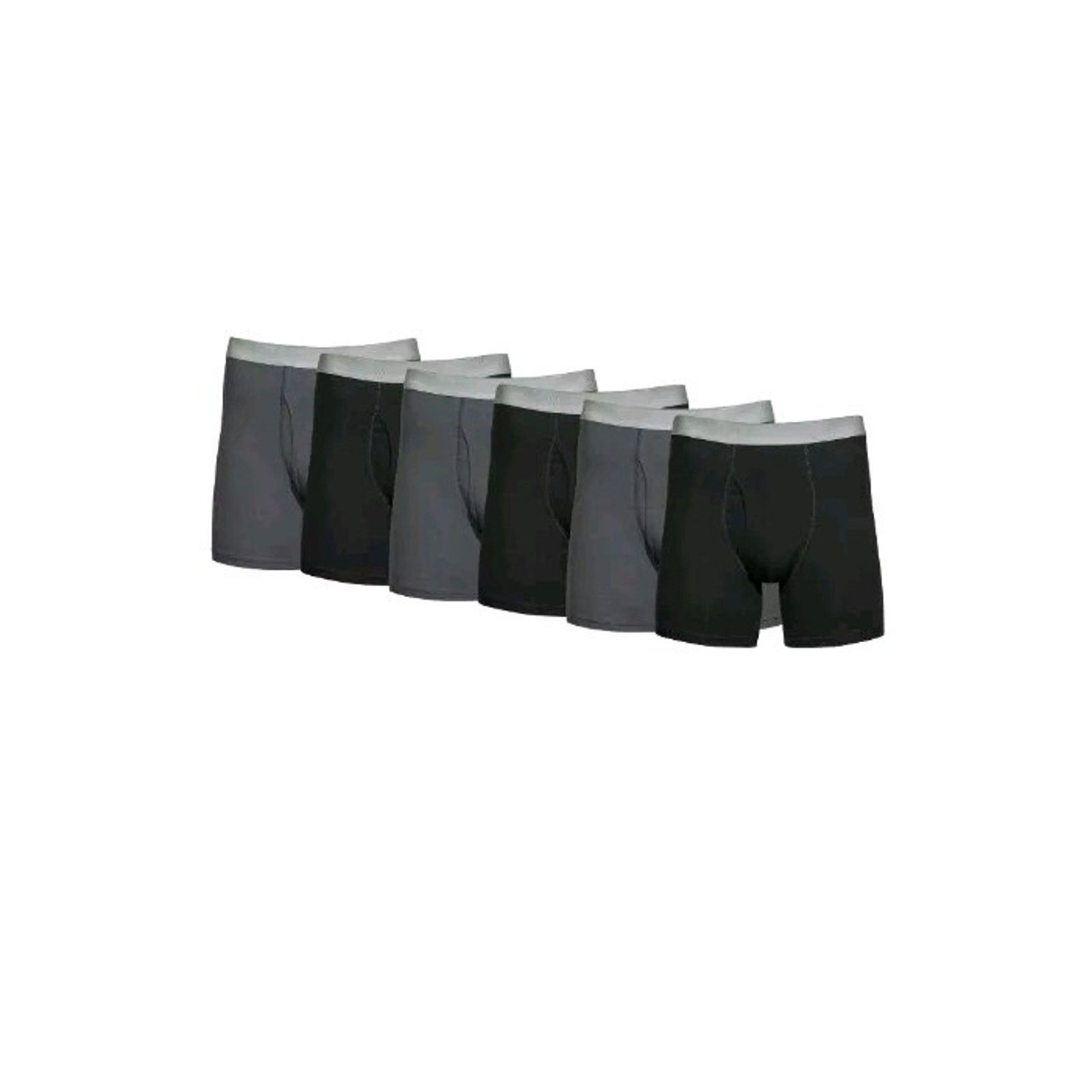 George George Men's Stretch Boxer Briefs 6-Pack Size 3XL 48-50 Size 46 - 2 Thumbnail