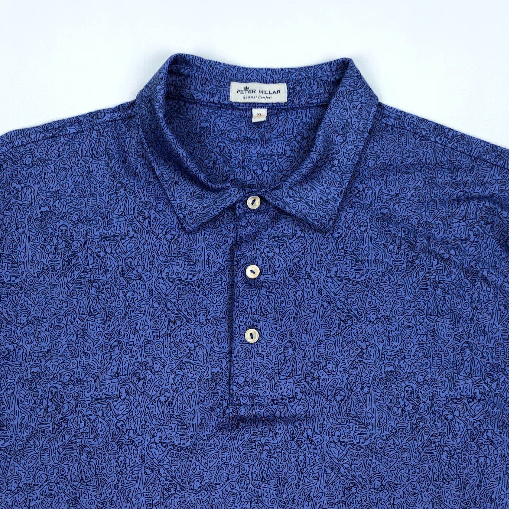 Peter Millar Peter Millar Polo Shirt Men XL Blue Golf Summer Comfort Performance Short Sleeve Activewear Casual Shirts Mens XL Blue Golf Size US XL / EU 56 / 4 - 3 Thumbnail