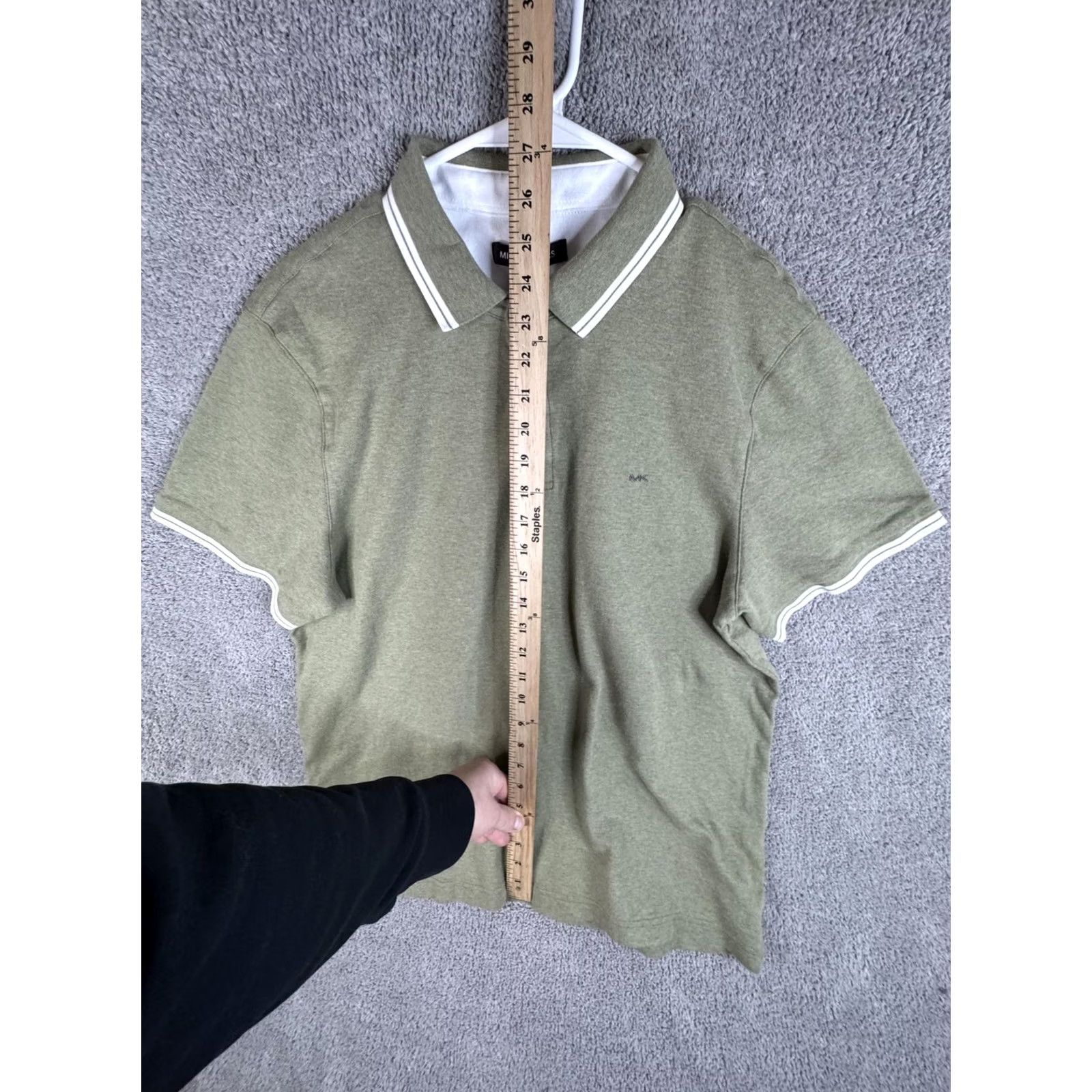 Michael Kors Michael Kors Polo Shirt Mens XL Green Short Sleeve Tipped Collar Logo Casual Polo Mens XL Green Size US XL / EU 56 / 4 - 7 Thumbnail