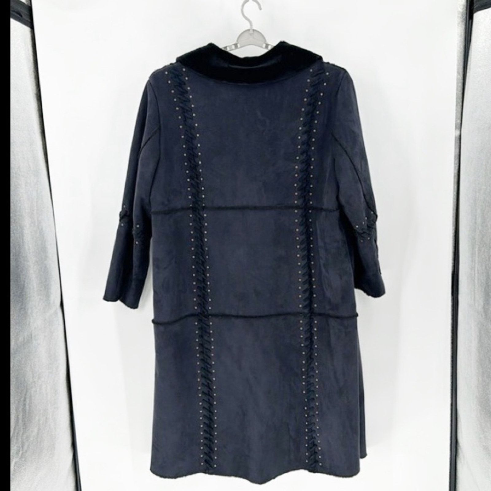 Vintage Dennis Basso 90s Faux Suede faux Suede Western coat size 2XL Size XXL / US 16-18 / IT 52-54 - 2 Thumbnail
