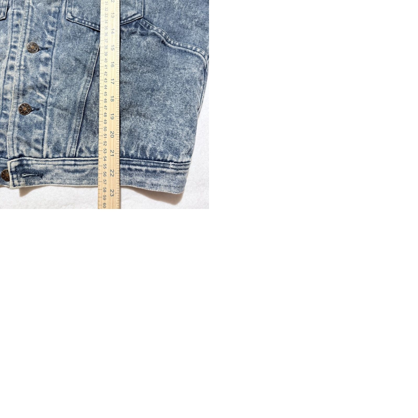 Denime VINTAGE Nuggets Wear Trucker Jacket Blue Acid Wash Denim Oversized Retro Y2K - Medium Mens Jacket Size US M / EU 48-50 / 2 - 9 Thumbnail