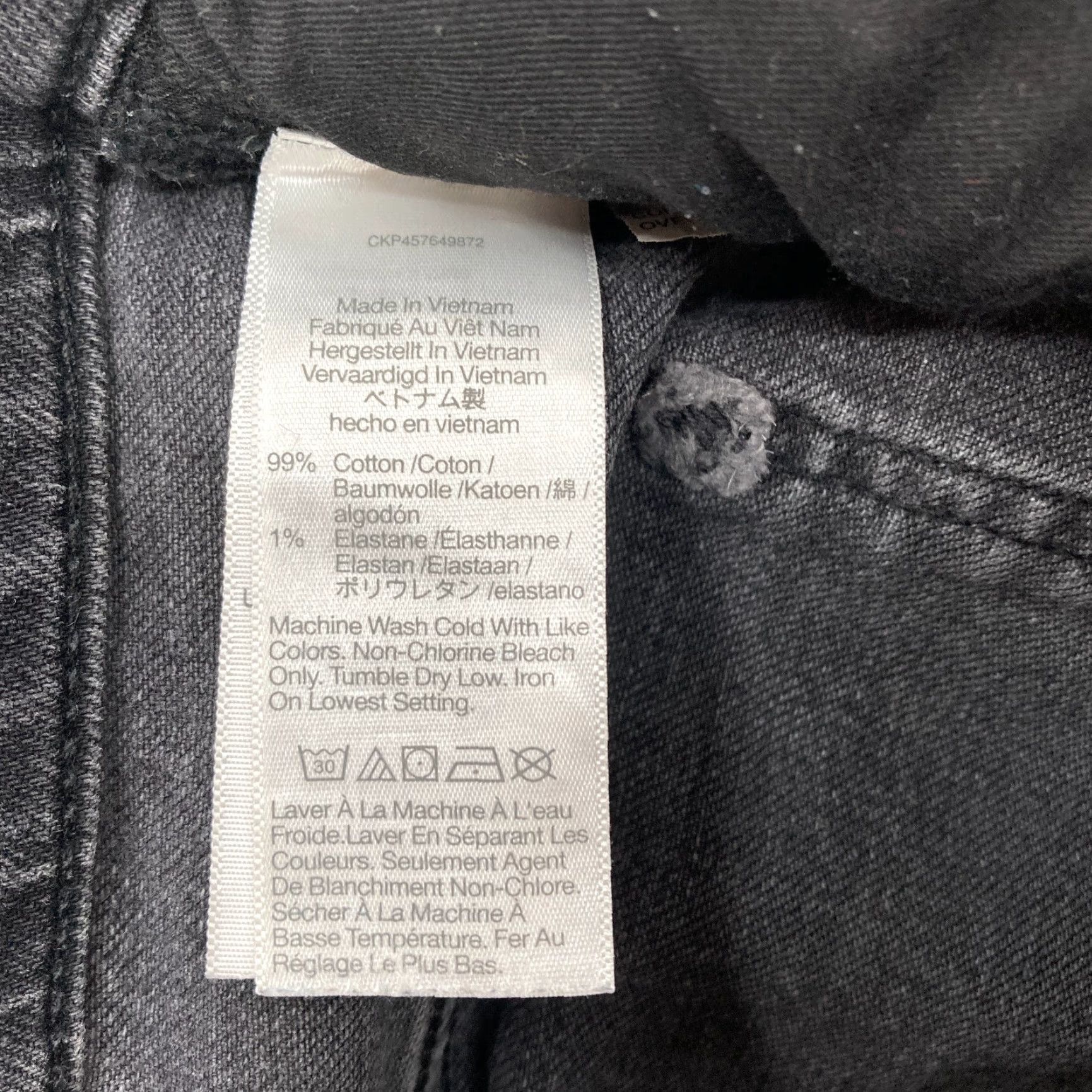 Madewell Madewell The Perfect Vintage Straight Jean Women's 29P Charcoal Wash Black Denim Jeans Size 24" / US 00 / IT 34 - 6 Thumbnail