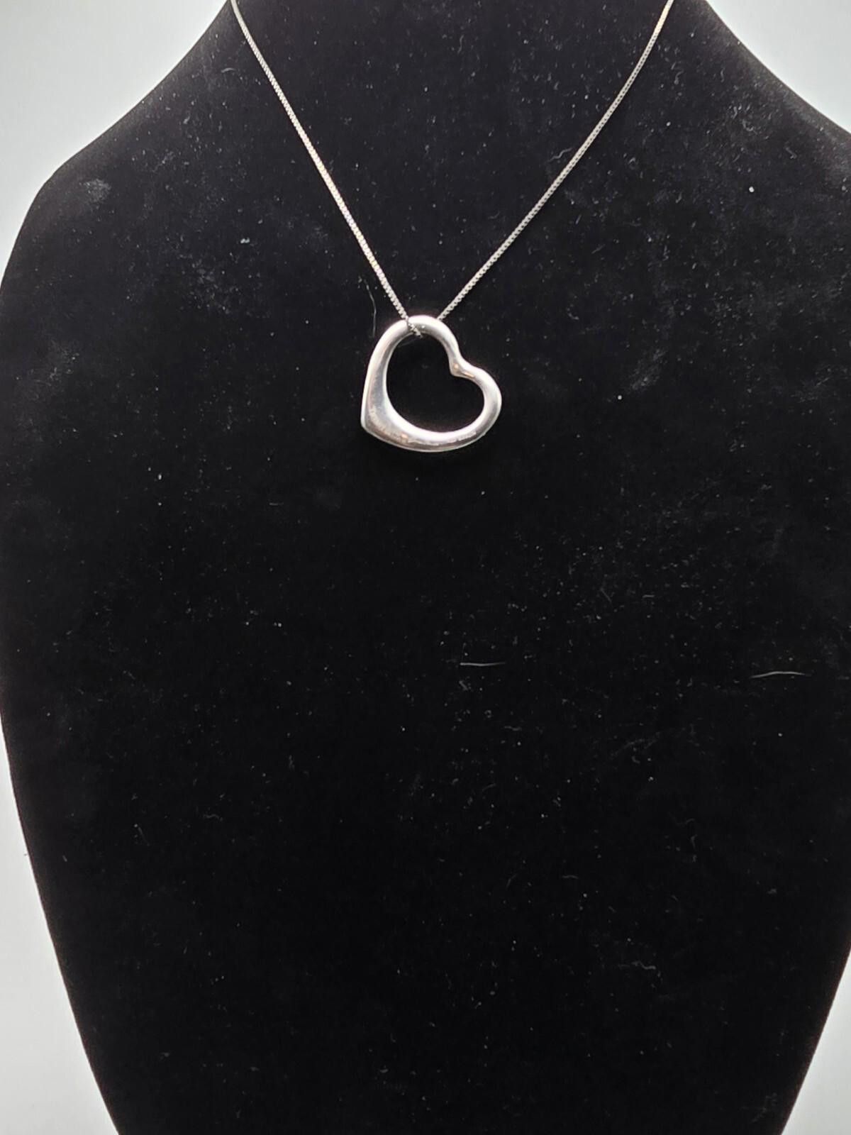 Tiffany & Co. Tiffany & Co. Elsa Peretti Open Heart Pendant Necklace Size ONE SIZE - 4 Thumbnail