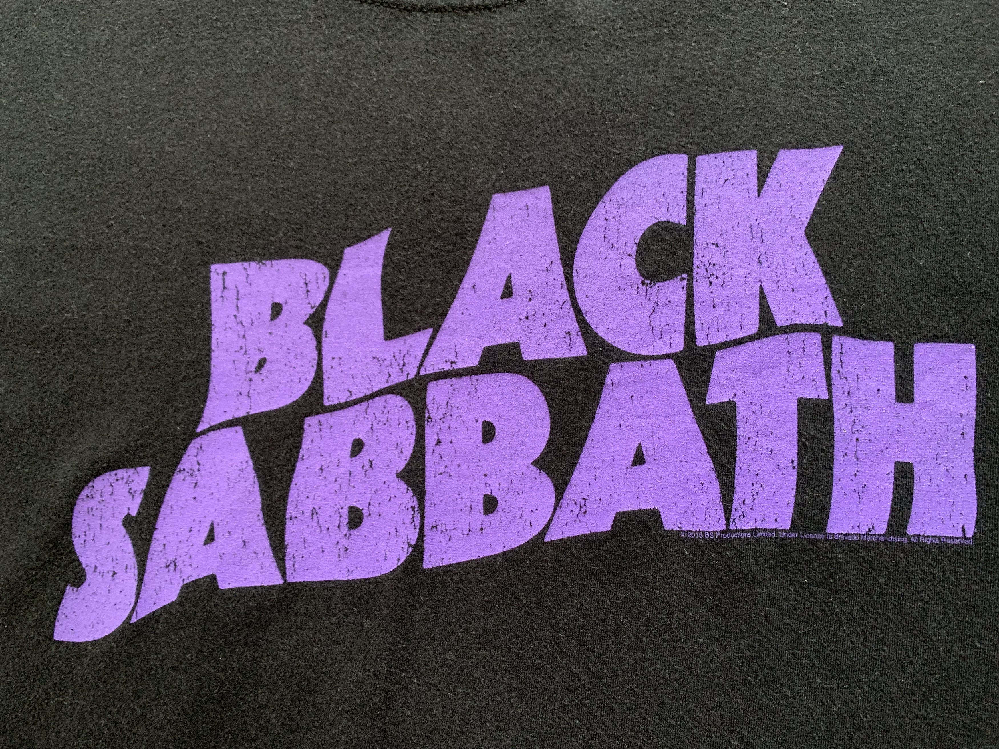 Band Tees × Black Sabbath × Vintage Gildan Black Sabbath 2016 Black T-Shirt Size US L / EU 52-54 / 3 - 5 Thumbnail