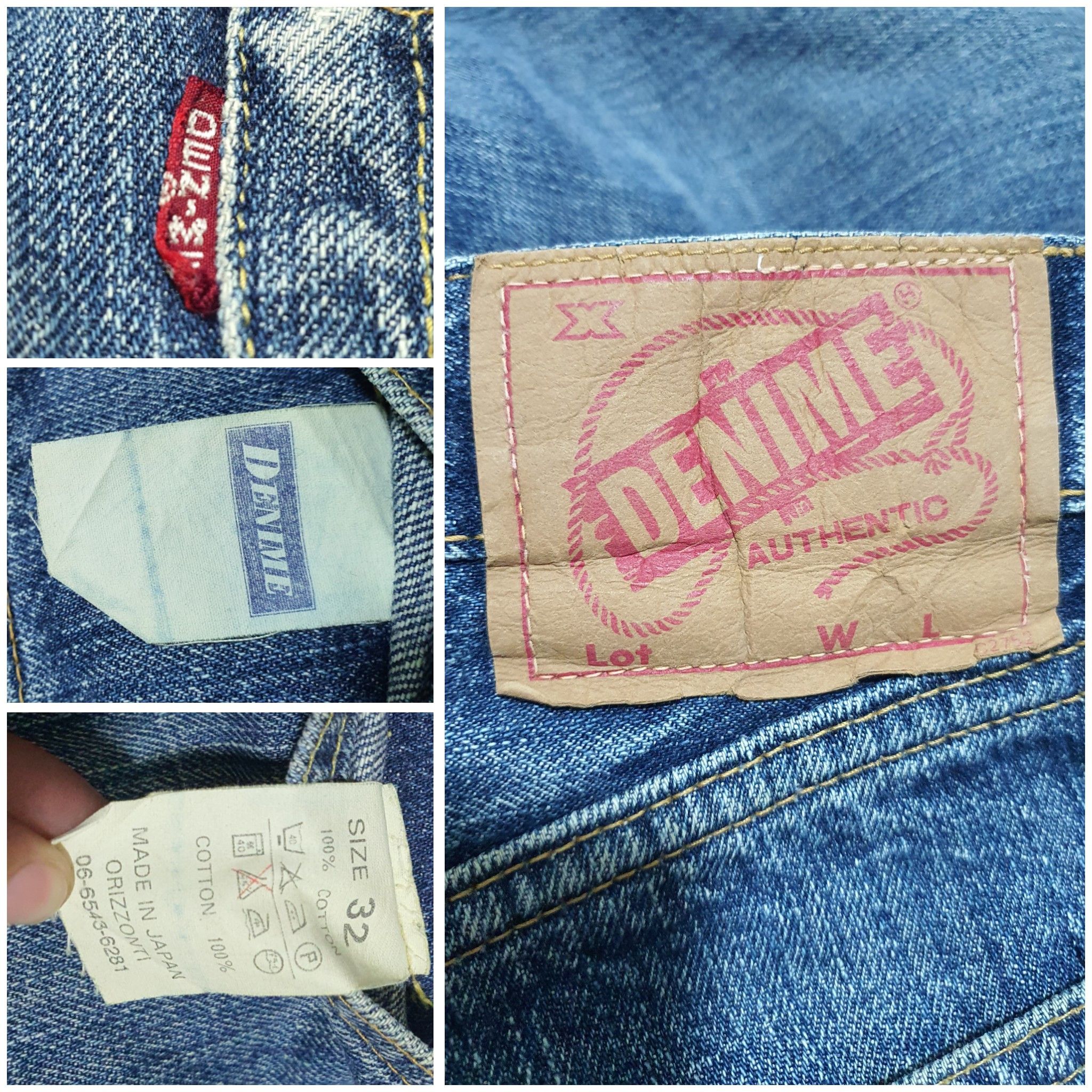 Denime × Japanese Brand × Vintage DENIME 31/40 NON-SELVEDGE JEANS Size US 31 - 5 Thumbnail